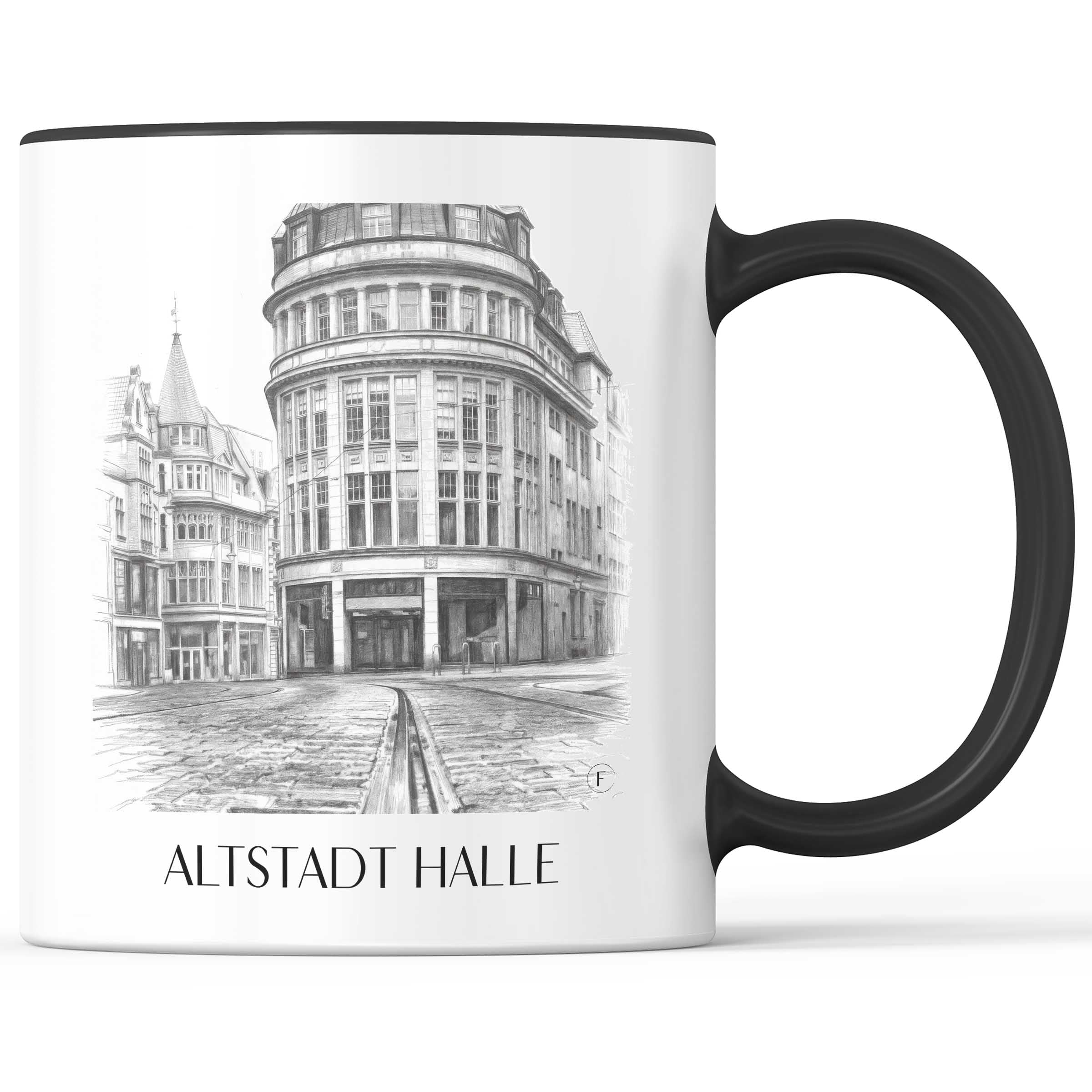 altstadt-halle-deutschland-kaffeebecher-bleistift-zeichnung-drawing