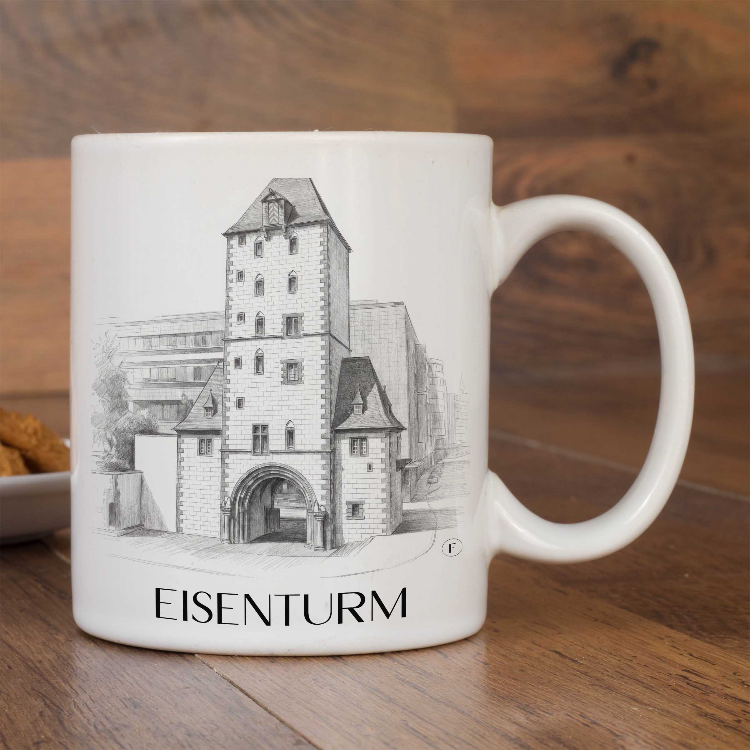 eisenturm-mainz-deutschland-kaffeebecher-bleistift-zeichnung-drawing