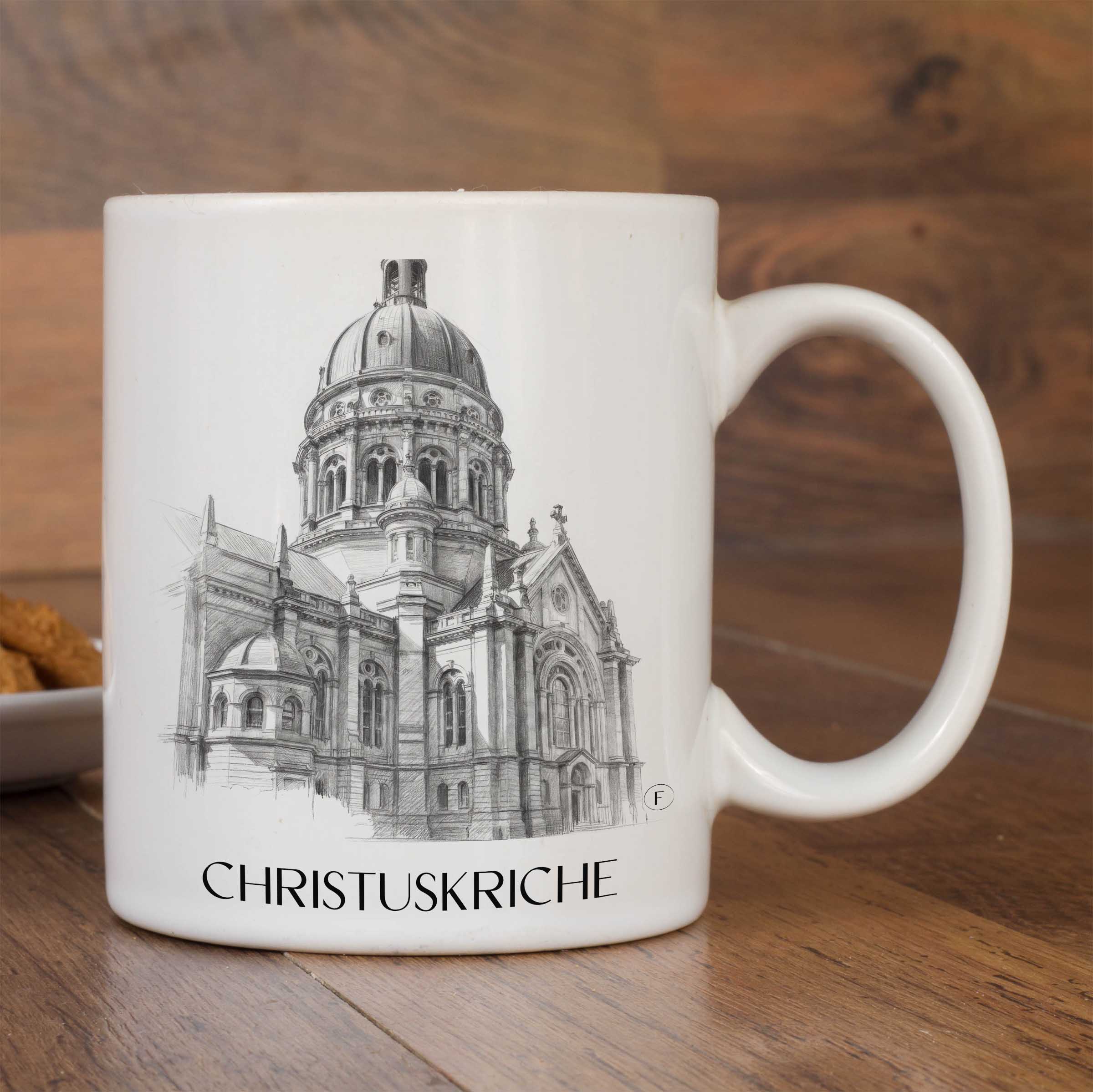 christuskriche-mainz-deutschland-kaffeebecher-bleistift-zeichnung-drawing