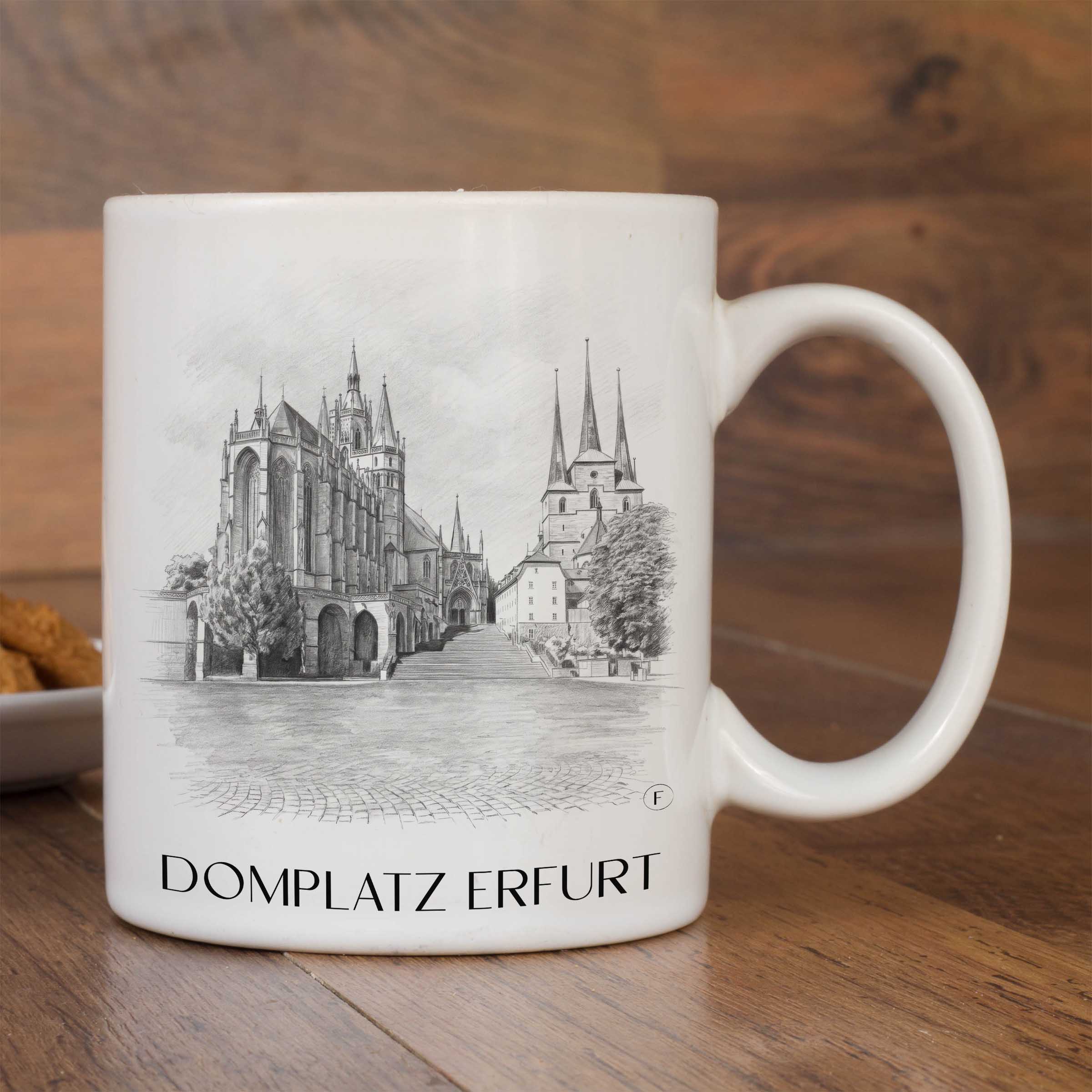 domplatz-erfurt-deutschland-kaffeebecher-bleistift-zeichnung-drawing