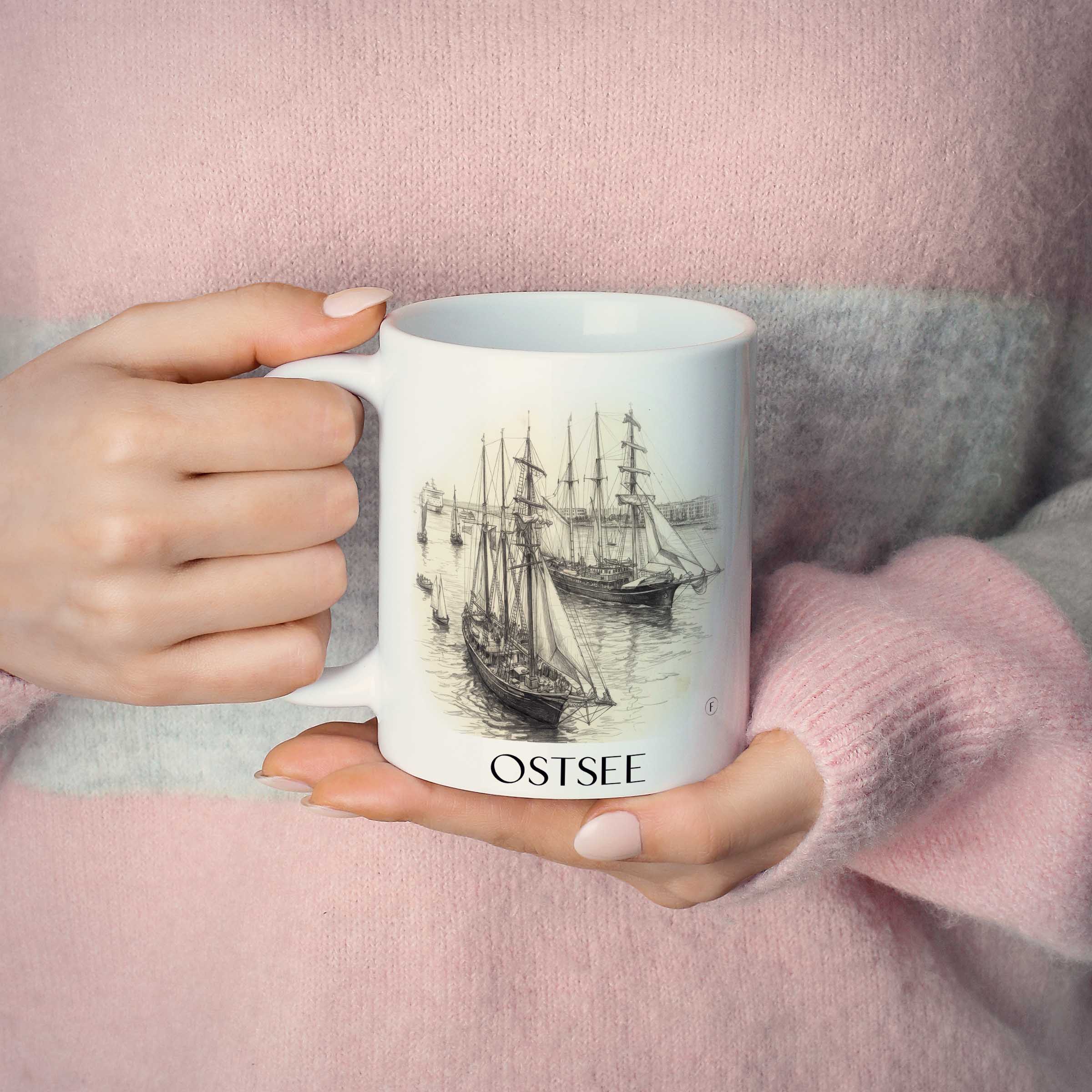 ostsee-rostock-deutschland-kaffeebecher-bleistift-zeichnung-drawing
