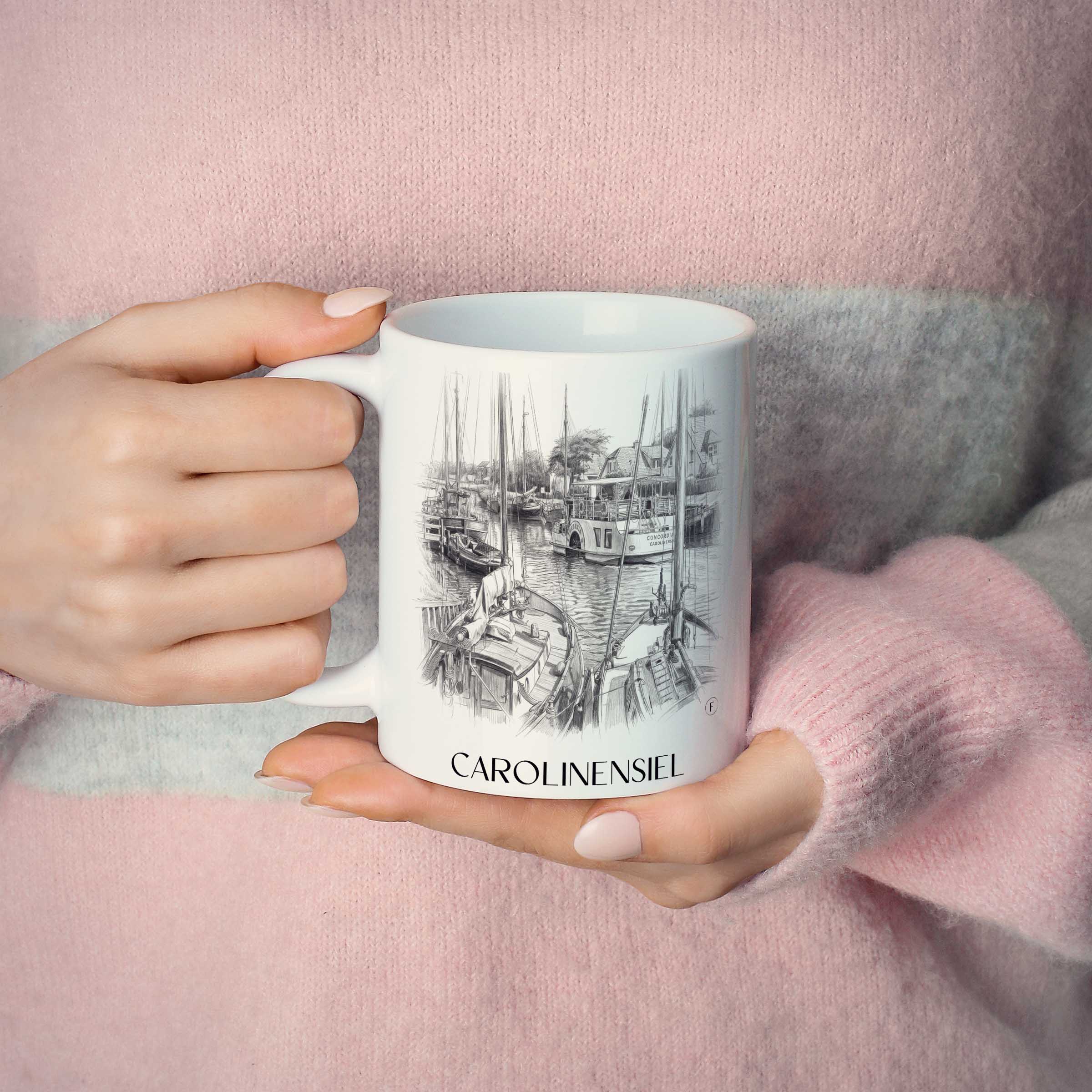 carolinensiel-ostfriesland-deutschland-kaffeebecher-bleistift-zeichnung-drawing