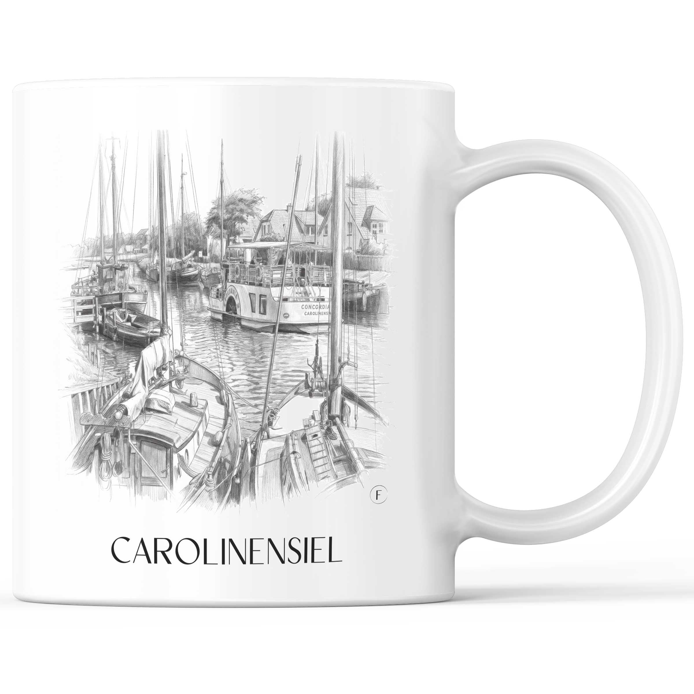 carolinensiel-ostfriesland-deutschland-kaffeebecher-bleistift-zeichnung-drawing
