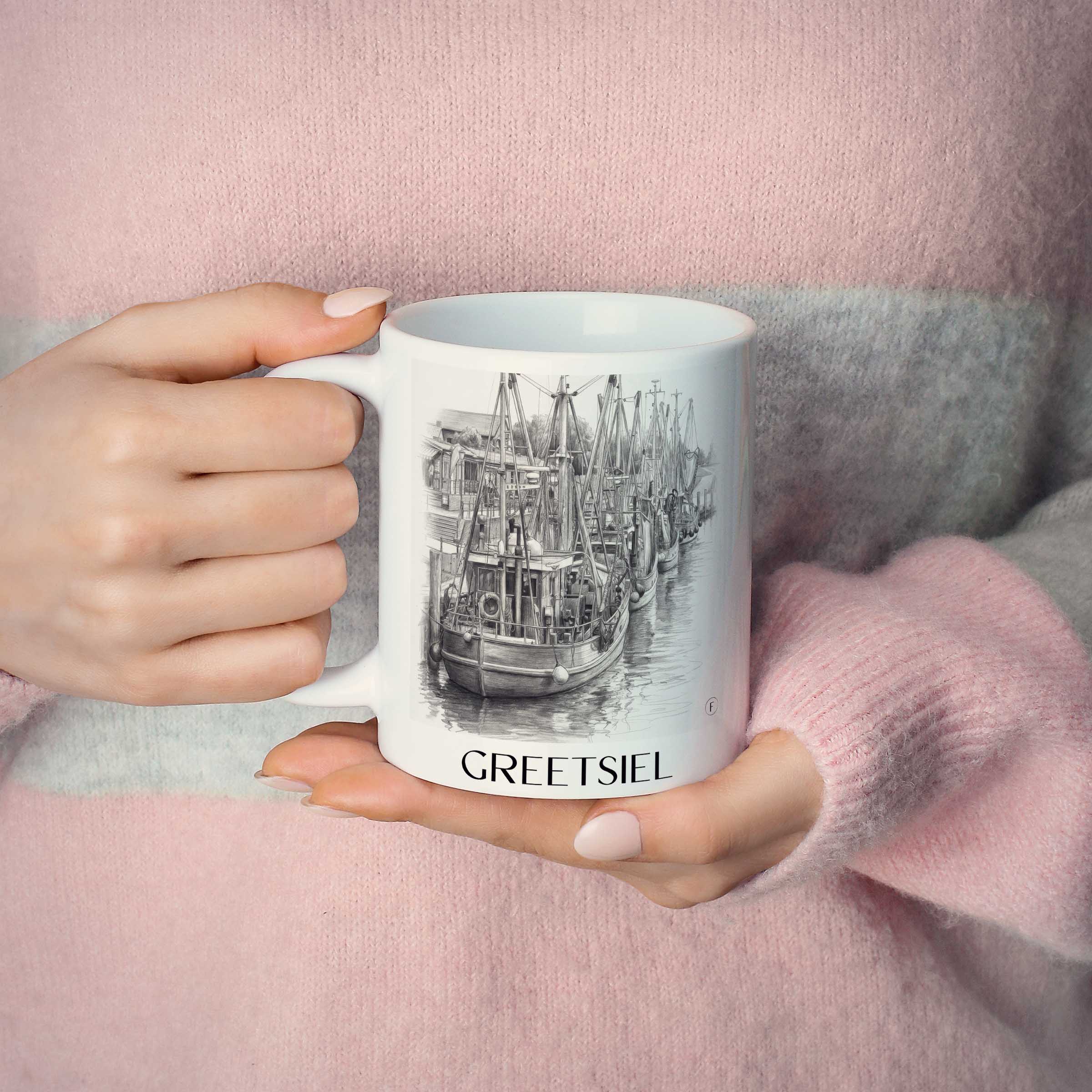 greetsiel-ostfriesland-deutschland-kaffeebecher-bleistift-zeichnung-drawing
