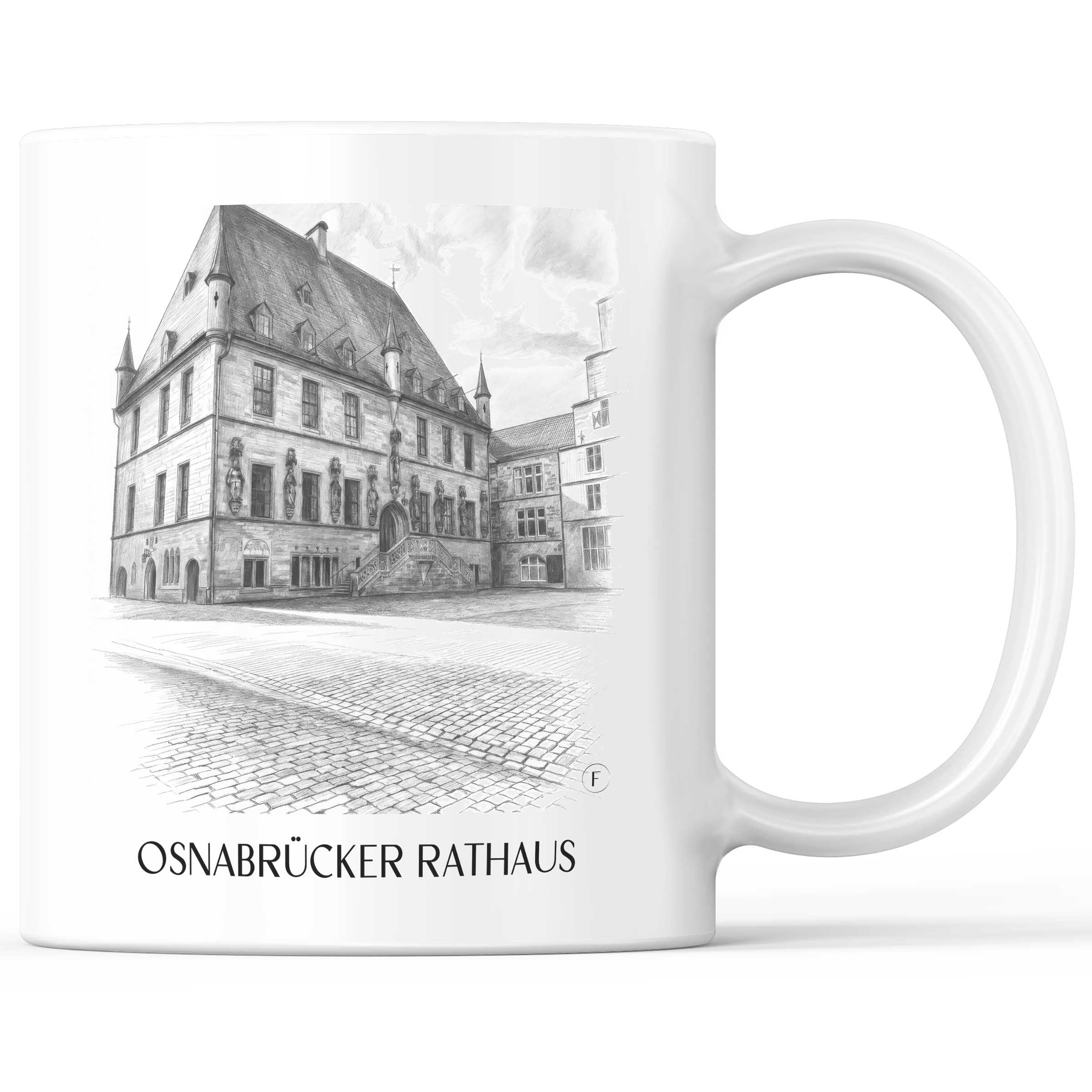 rathaus-osnabrück-deutschland-kaffeebecher-bleistift-zeichnung-drawing