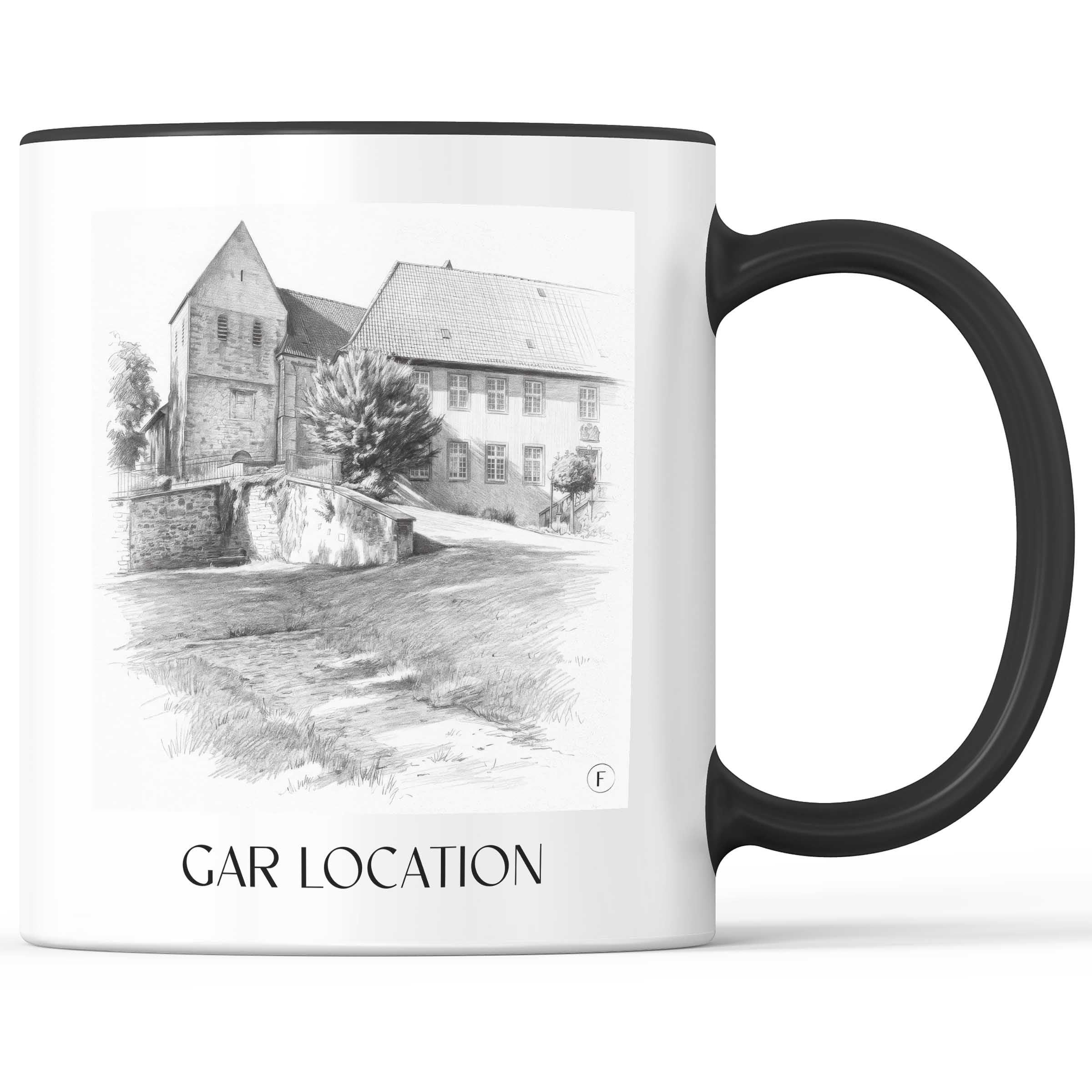 Gartlage Kaffeebecher - Osnabrück - Deutschland Becher - Kaffeetasse im Zeichnung Stil