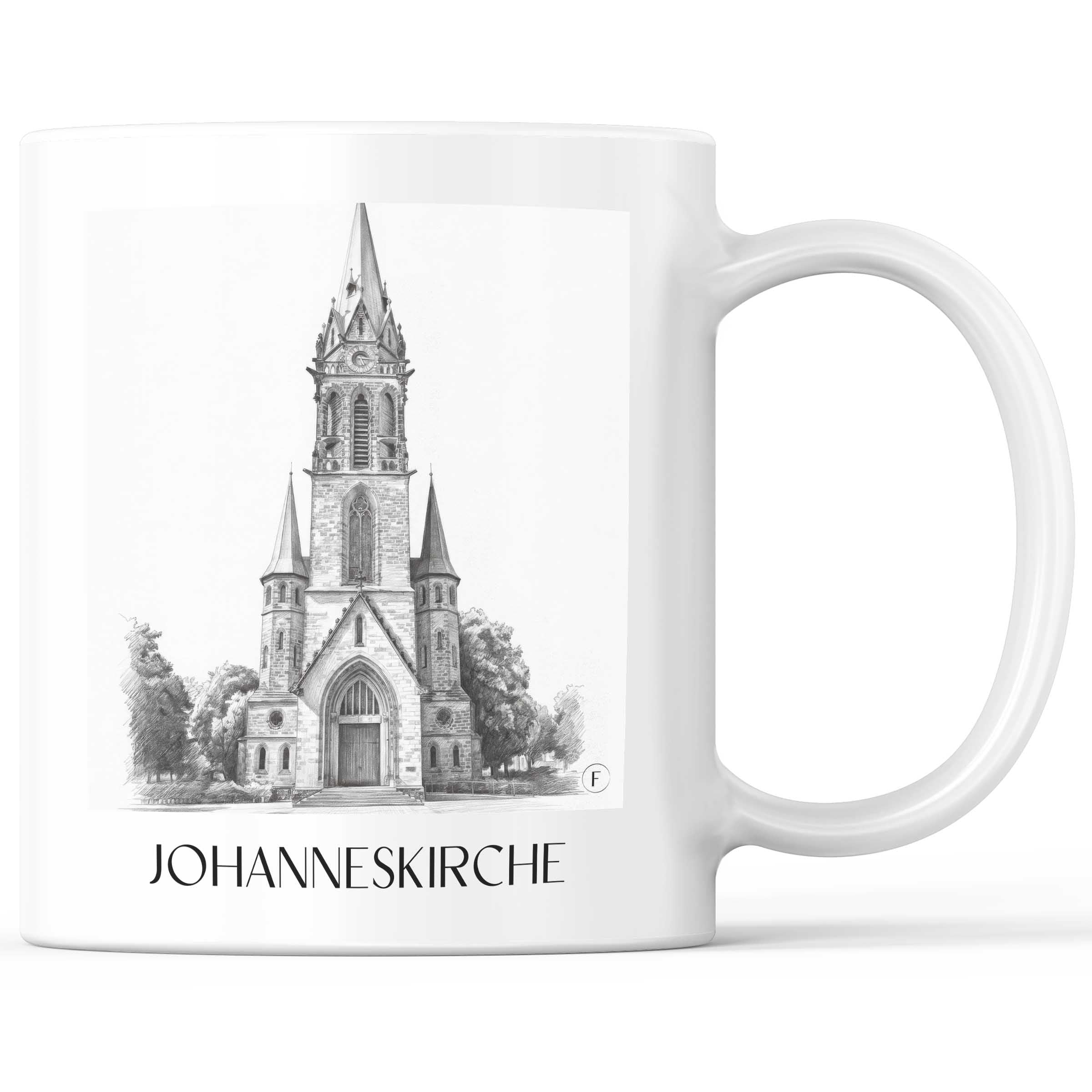 johanneskirche-darmstadt-deutschland-kaffeebecher-bleistift-zeichnung-drawing