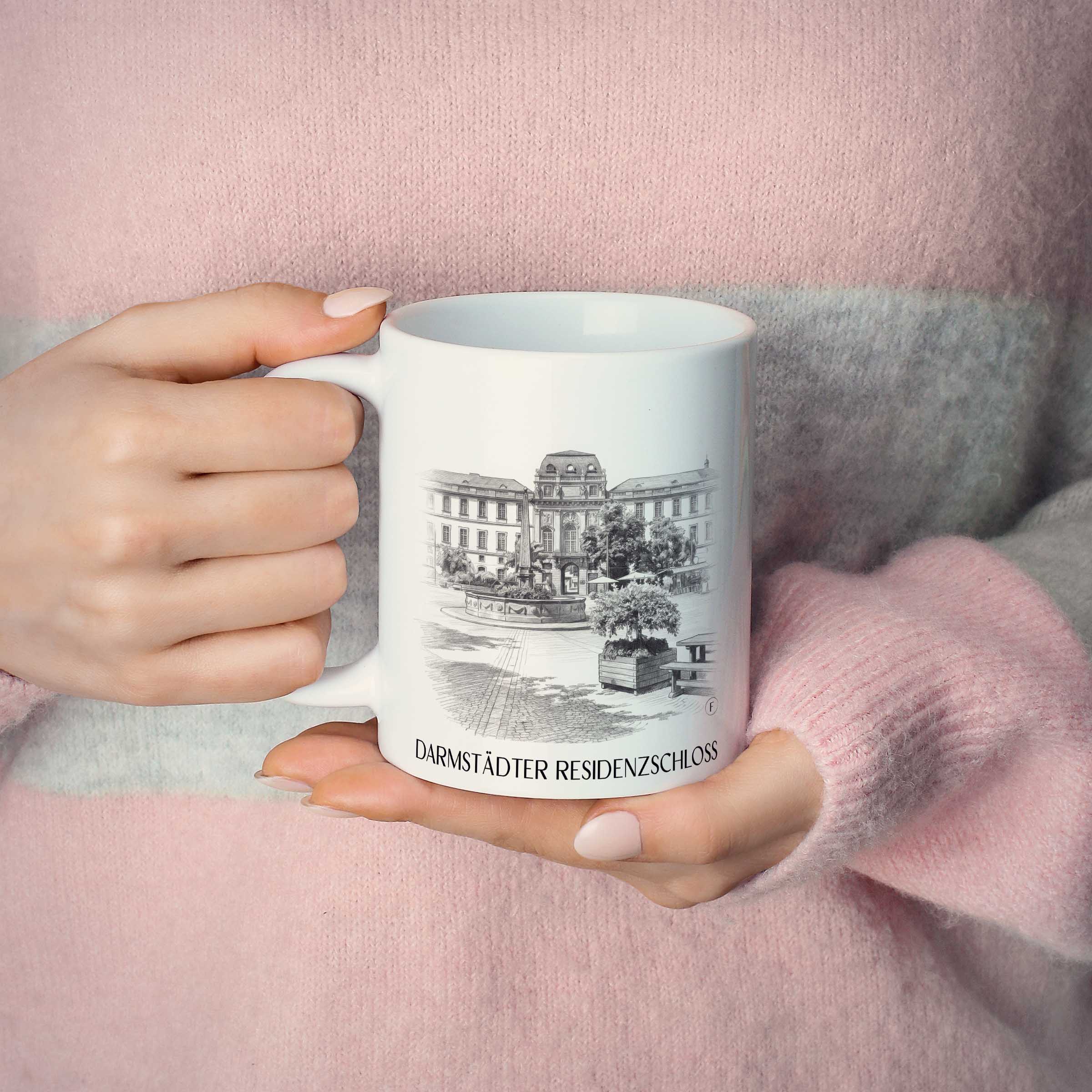 residenzschloss-darmstadt-deutschland-kaffeebecher-bleistift-zeichnung-drawing