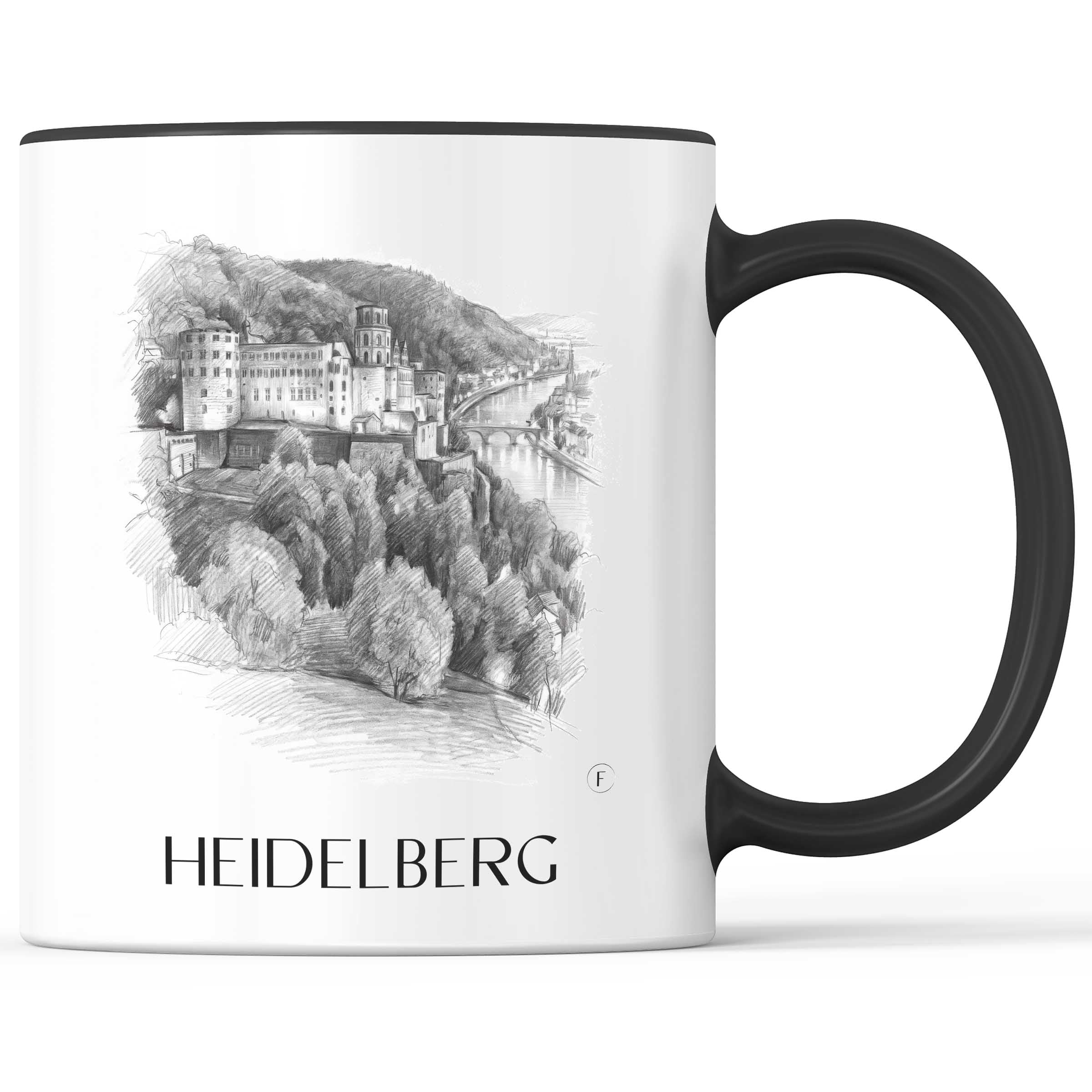 heidelberg-(bei-nacht)-baden-württemberg-deutschland-kaffeebecher-bleistift-zeichnung-drawing