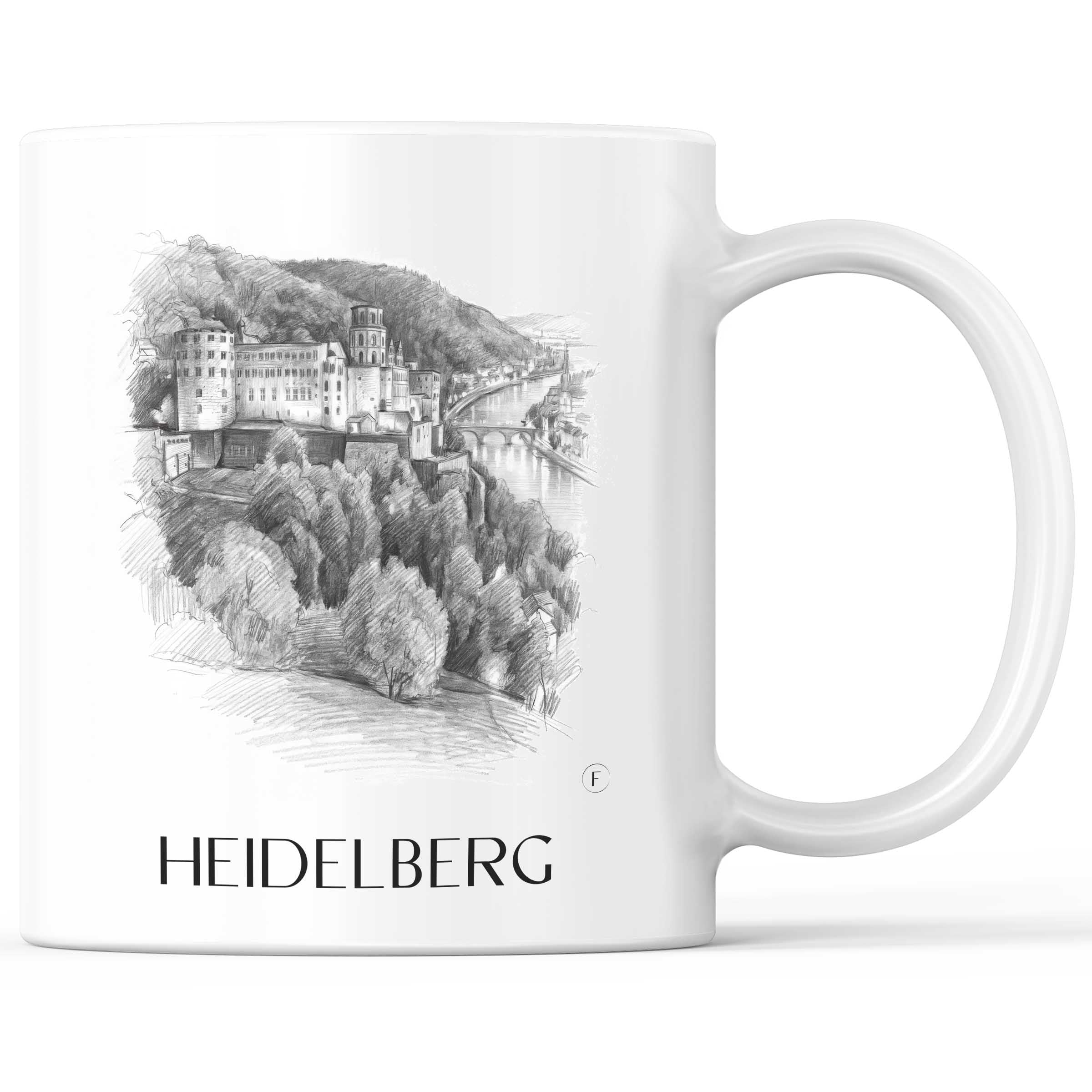 heidelberg-(bei-nacht)-baden-württemberg-deutschland-kaffeebecher-bleistift-zeichnung-drawing
