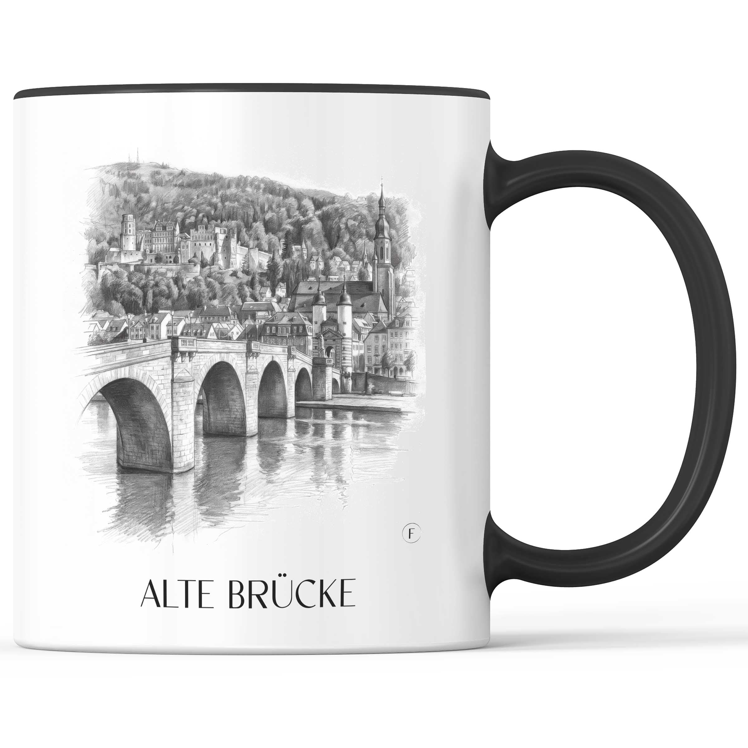 alte-brücke-heidelberg-deutschland-kaffeebecher-bleistift-zeichnung-drawing