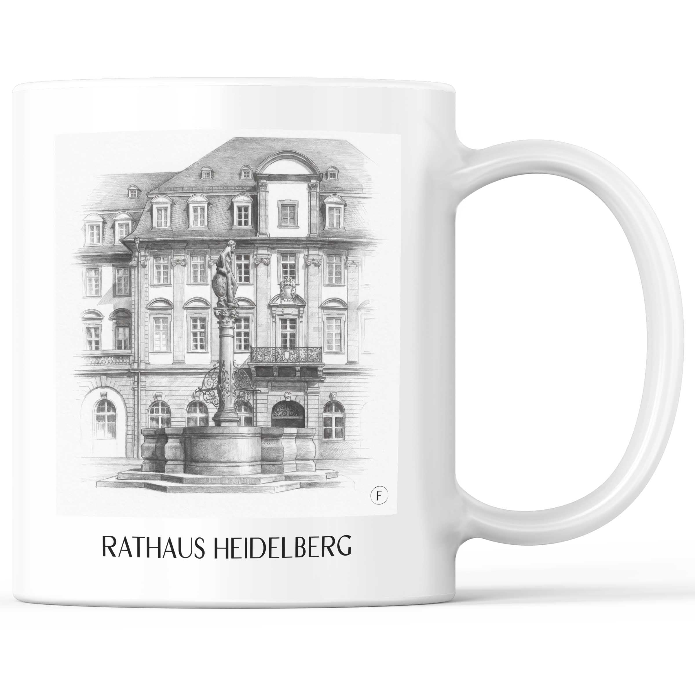 rathaus-heidelberg-deutschland-kaffeebecher-bleistift-zeichnung-drawing