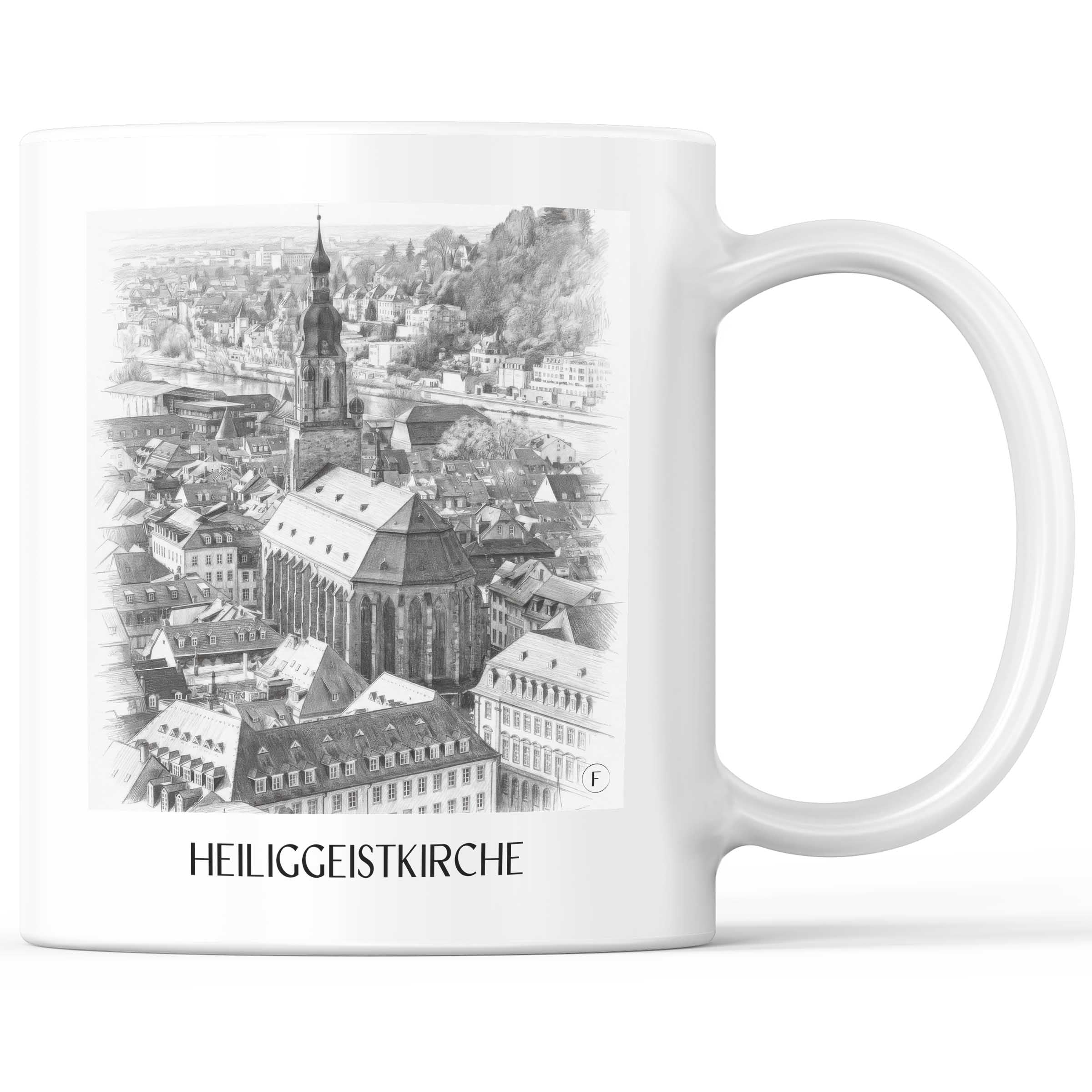 heiliggeistkirche-heidelberg-deutschland-kaffeebecher-bleistift-zeichnung-drawing