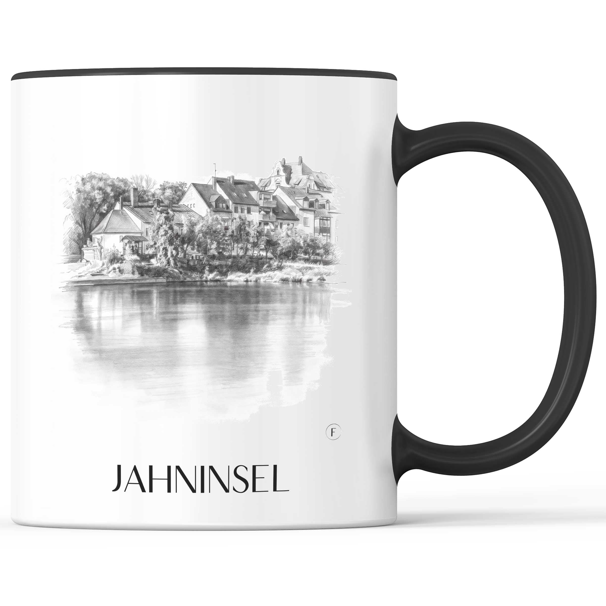 jahninsel-regensburg-deutschland-kaffeebecher-bleistift-zeichnung-drawing