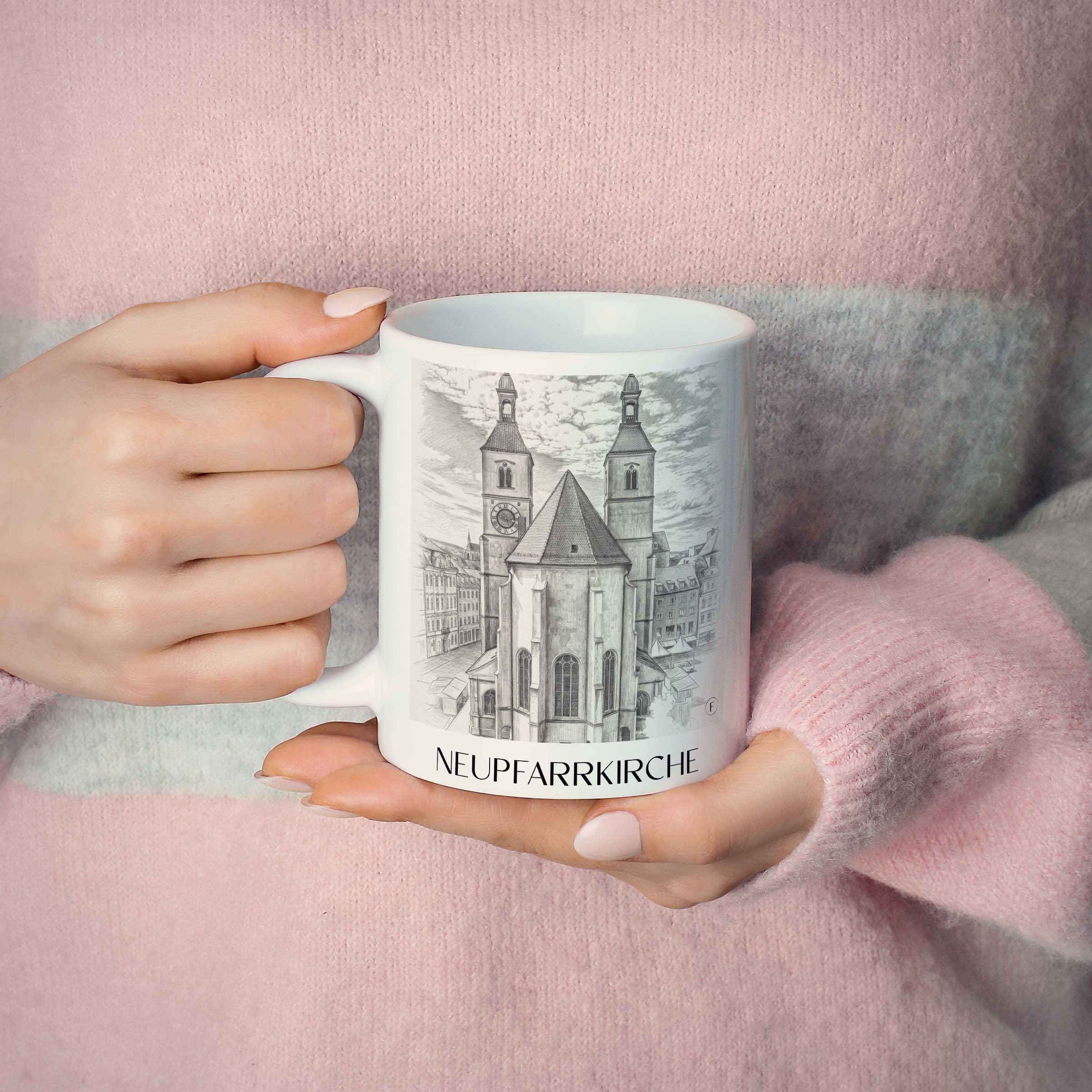 neupfarrkirche-regensburg-deutschland-kaffeebecher-bleistift-zeichnung-drawing