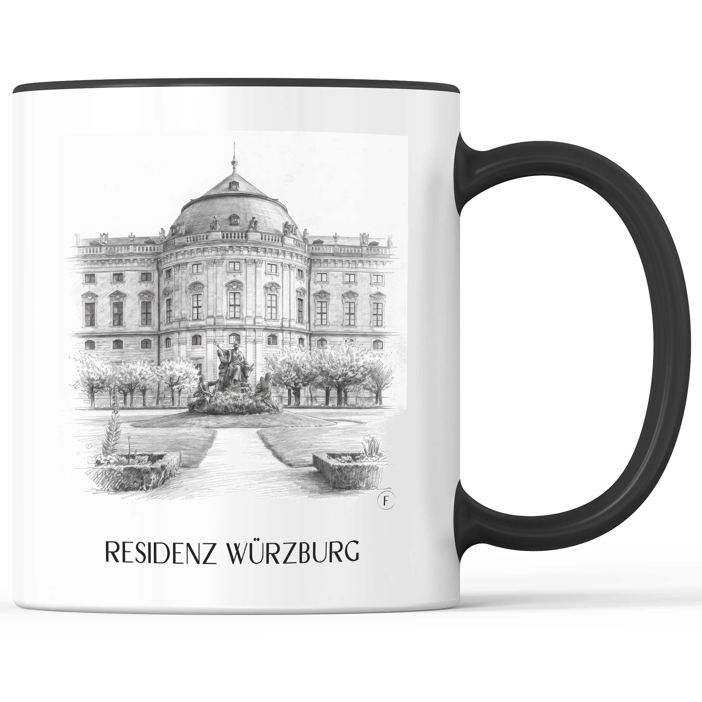 residenz-würzburg-franken-deutschland-kaffeebecher-bleistift-zeichnung-drawing