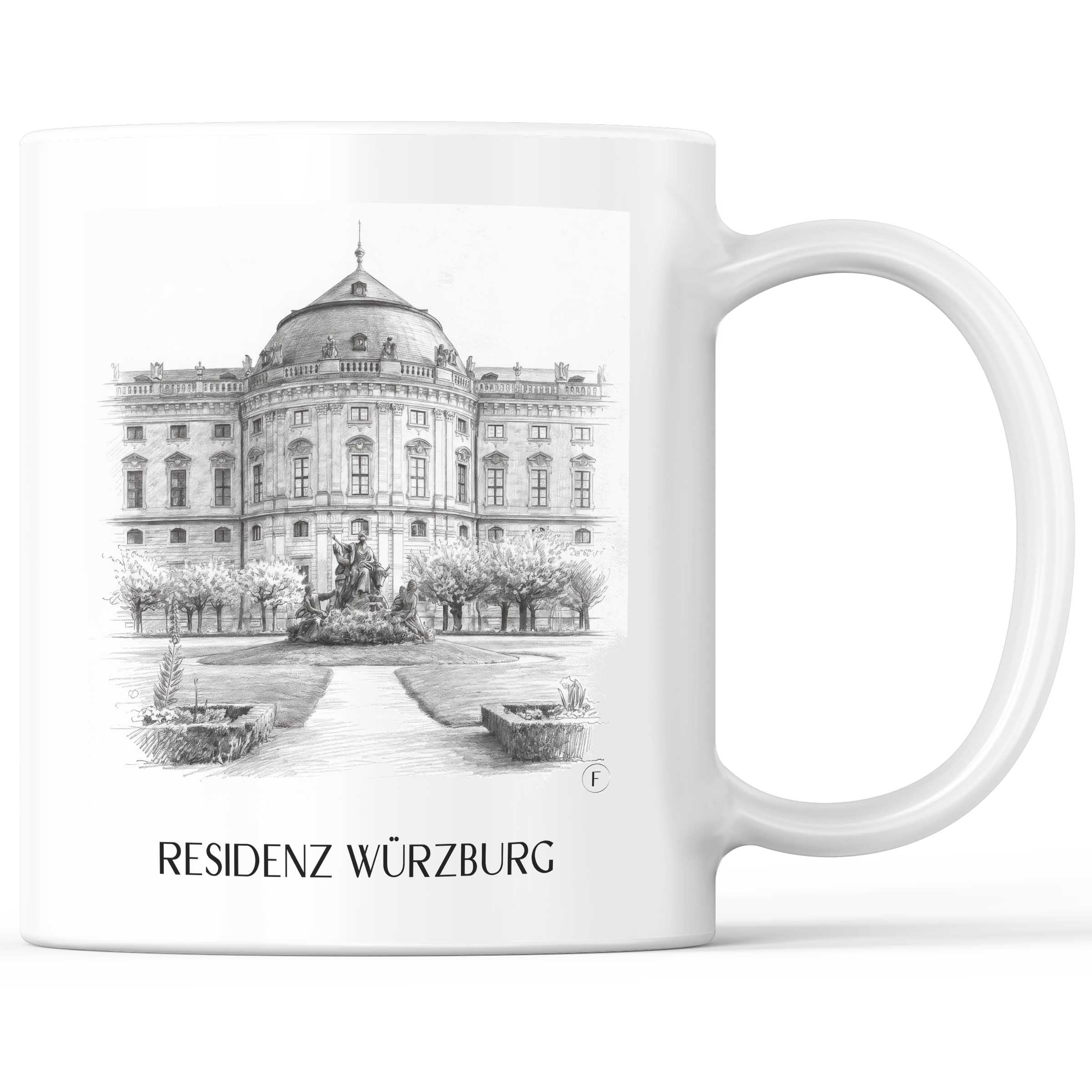 residenz-würzburg-franken-deutschland-kaffeebecher-bleistift-zeichnung-drawing
