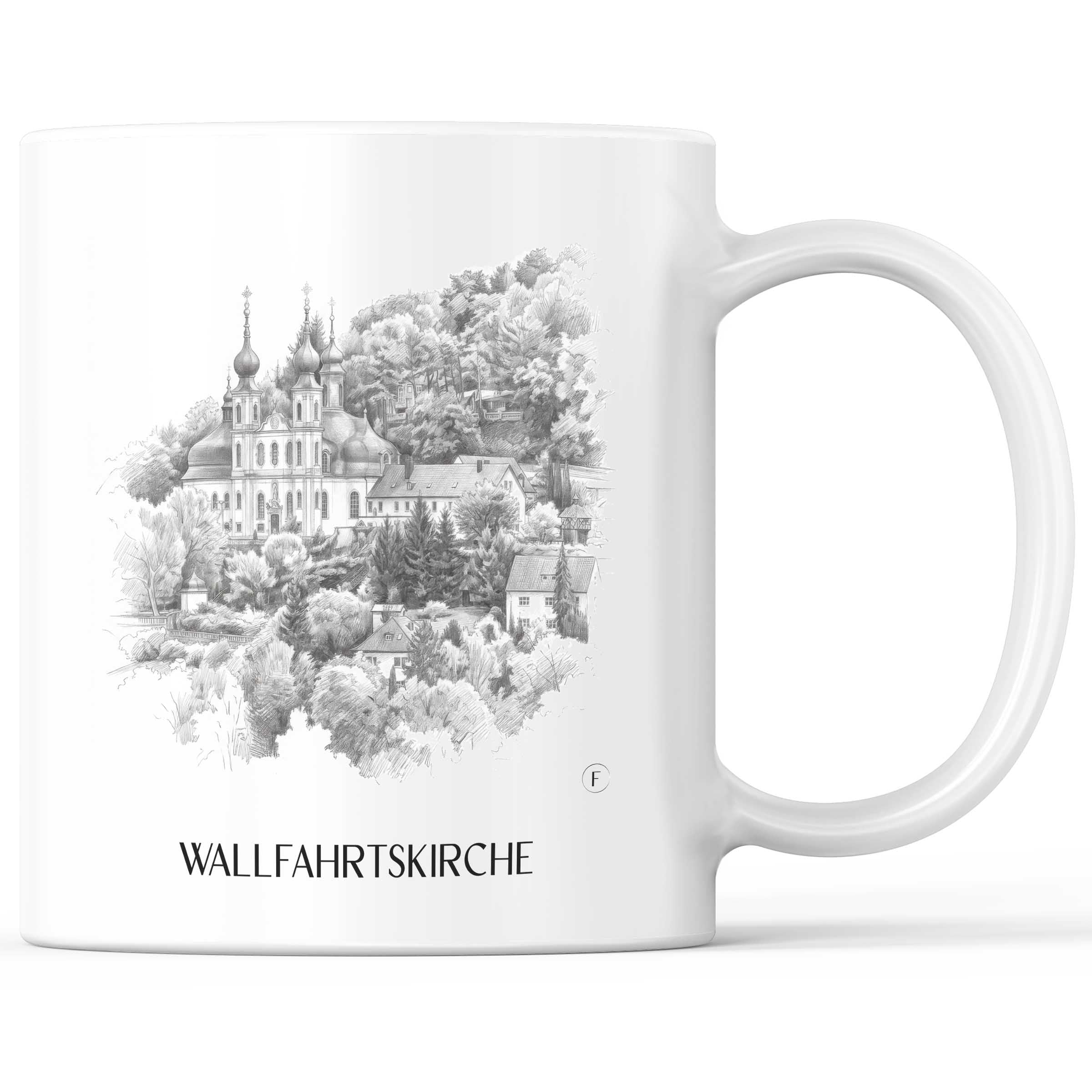 wallfahrtskirche-würzburg-deutschland-kaffeebecher-bleistift-zeichnung-drawing
