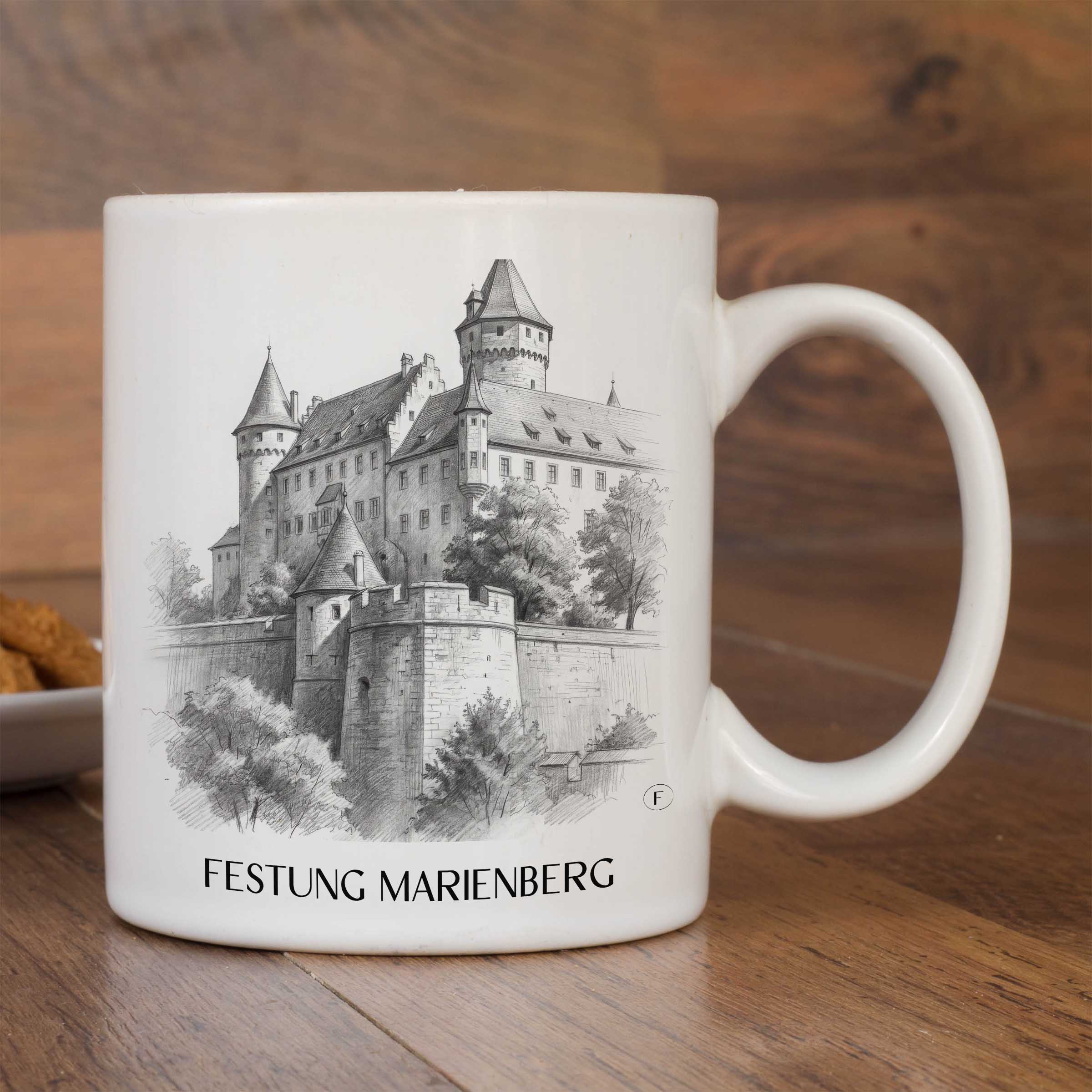 festung-marienberg-würzburg-deutschland-kaffeebecher-bleistift-zeichnung-drawing