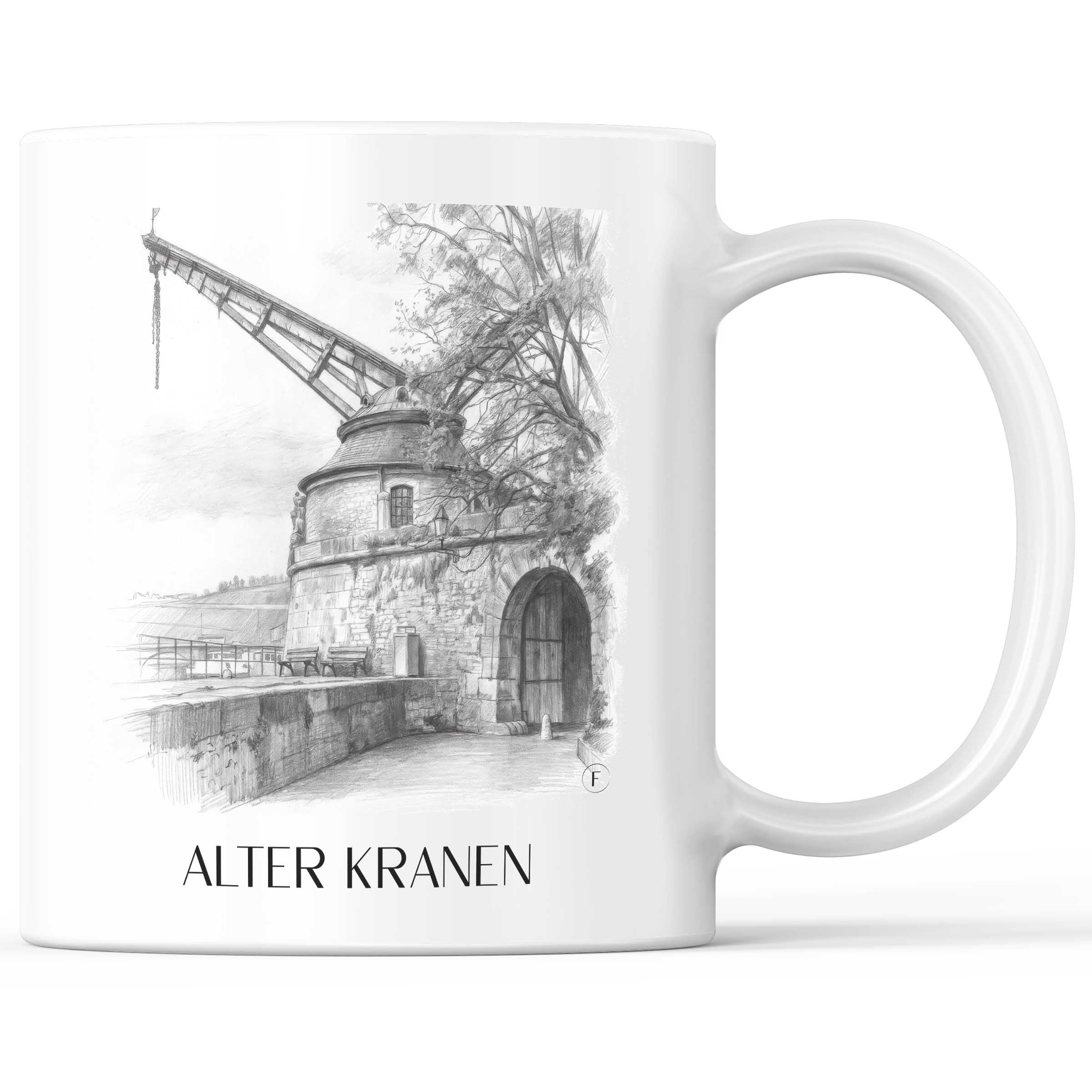 alter-kranen-würzburg-deutschland-kaffeebecher-bleistift-zeichnung-drawing