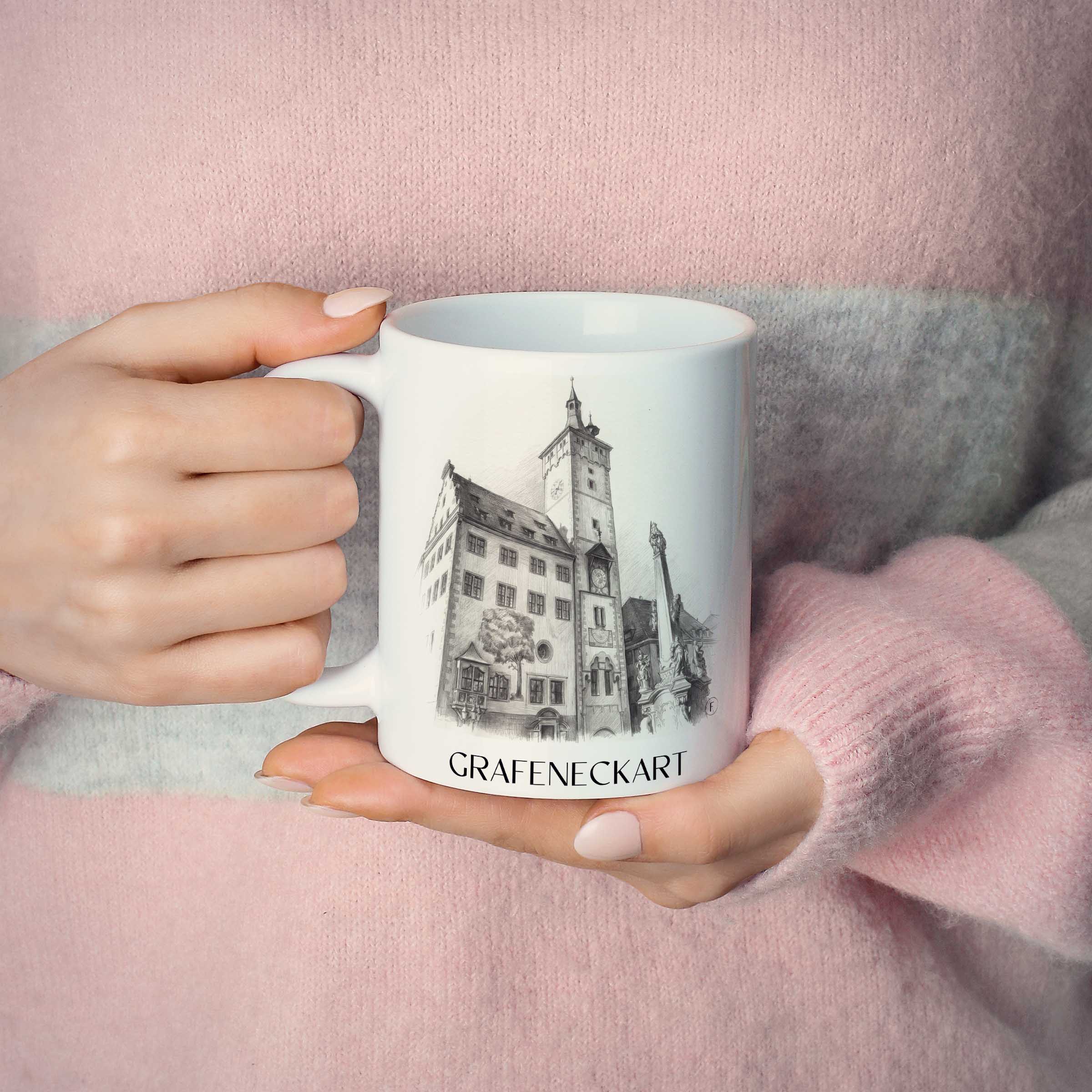 grafeneckart-würzburg-deutschland-kaffeebecher-bleistift-zeichnung-drawing