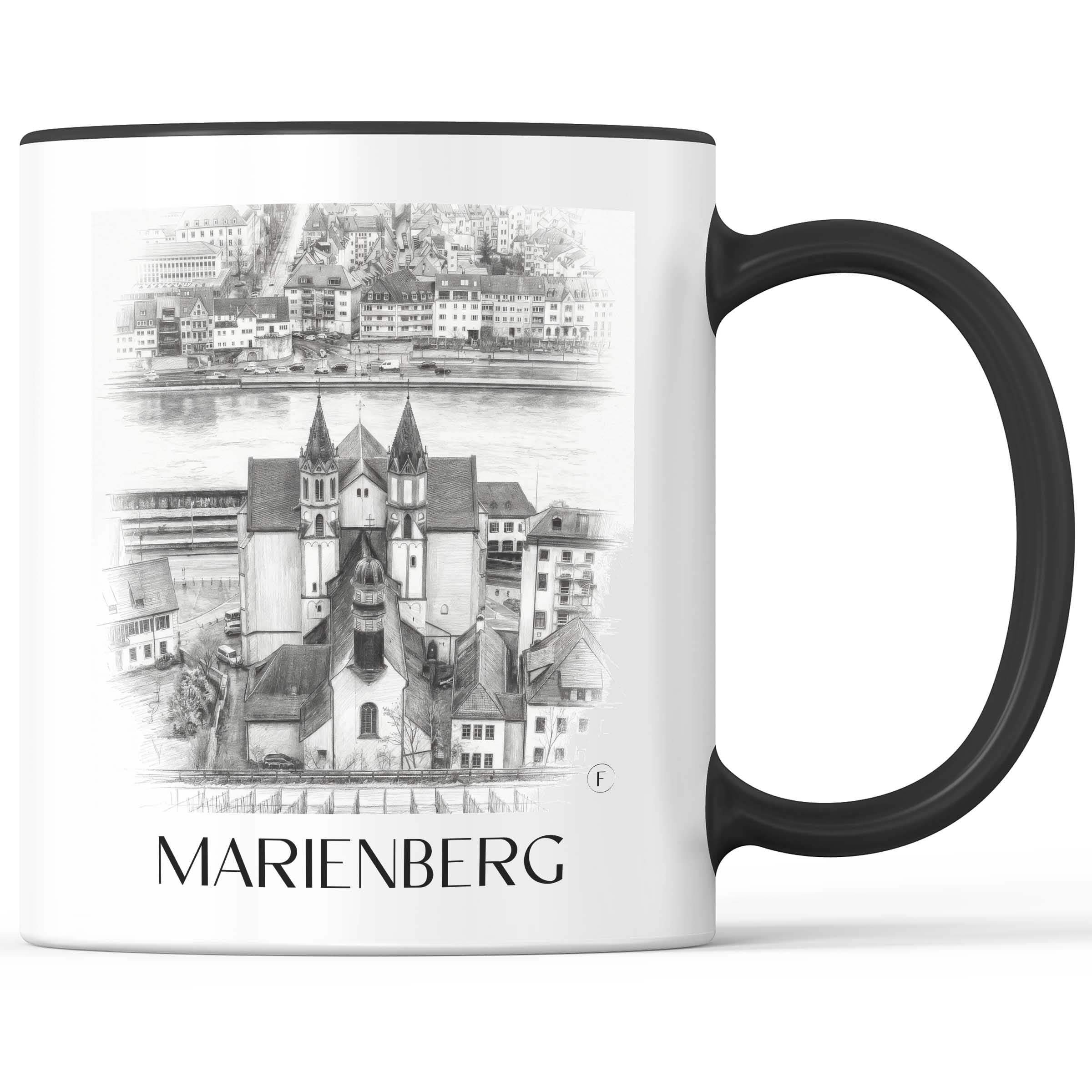 marienberg-würzburg-deutschland-kaffeebecher-bleistift-zeichnung-drawing