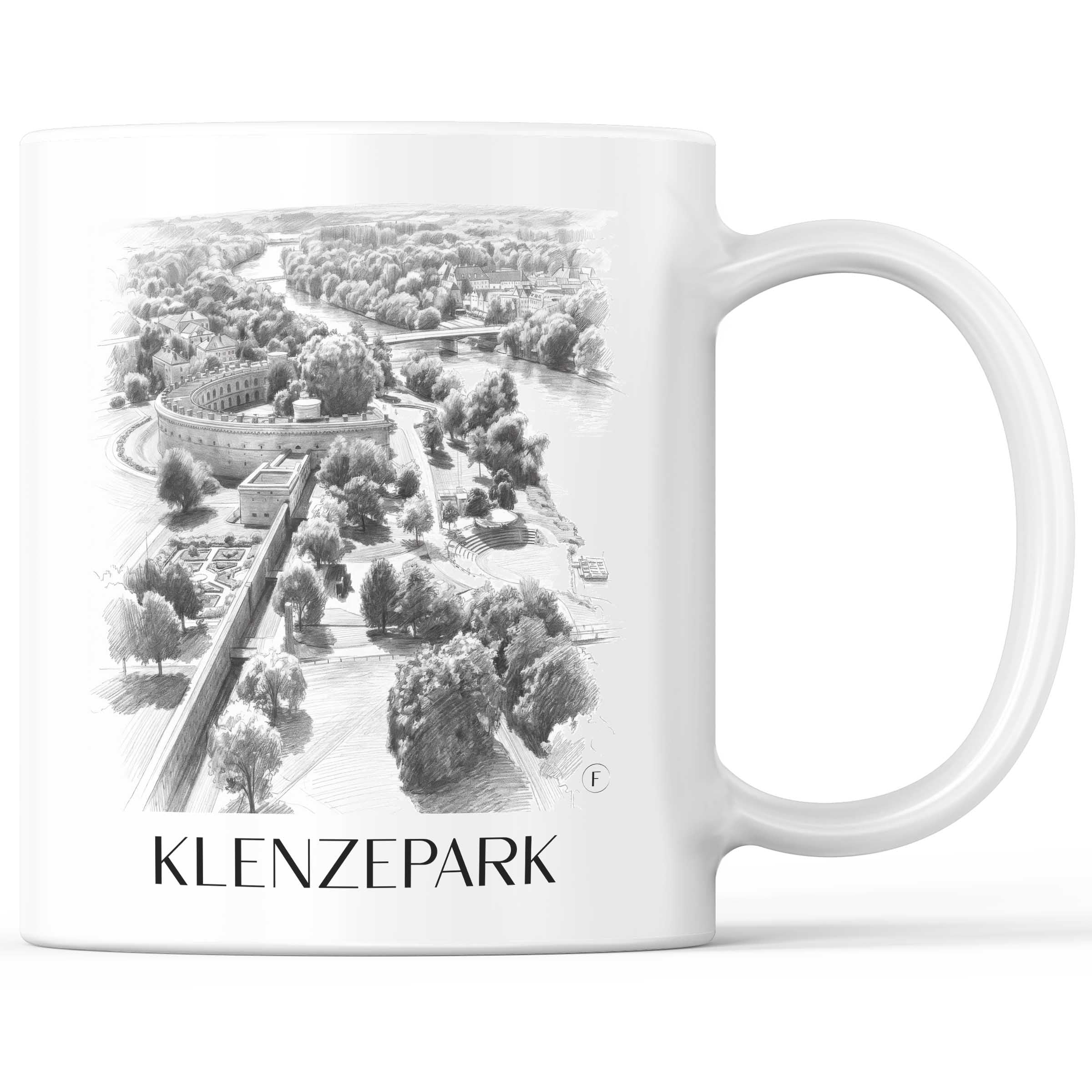 klenzepark-ingolstadt-deutschland-kaffeebecher-bleistift-zeichnung-drawing