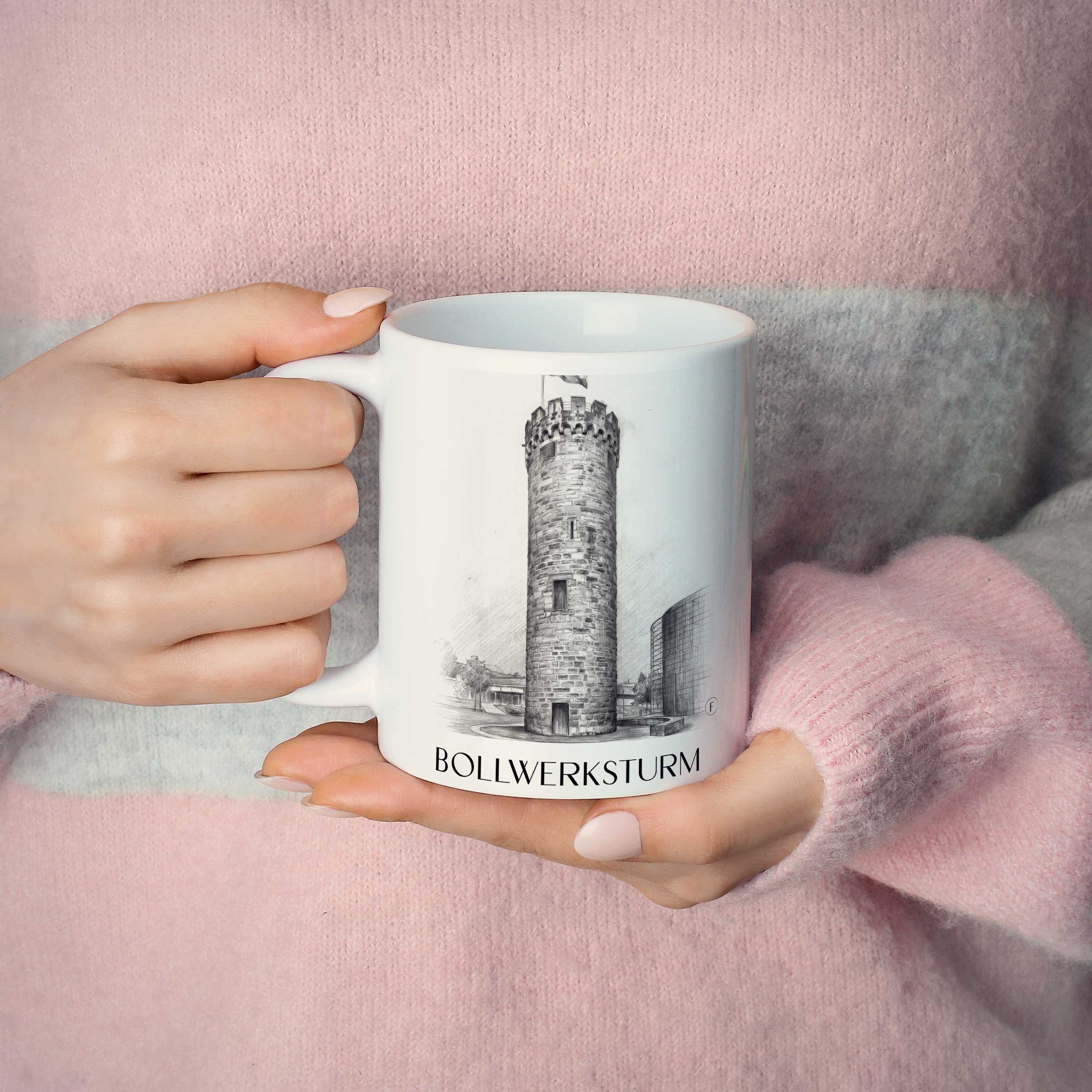 bollwerksturm-heilbronn-deutschland-kaffeebecher-bleistift-zeichnung-drawing