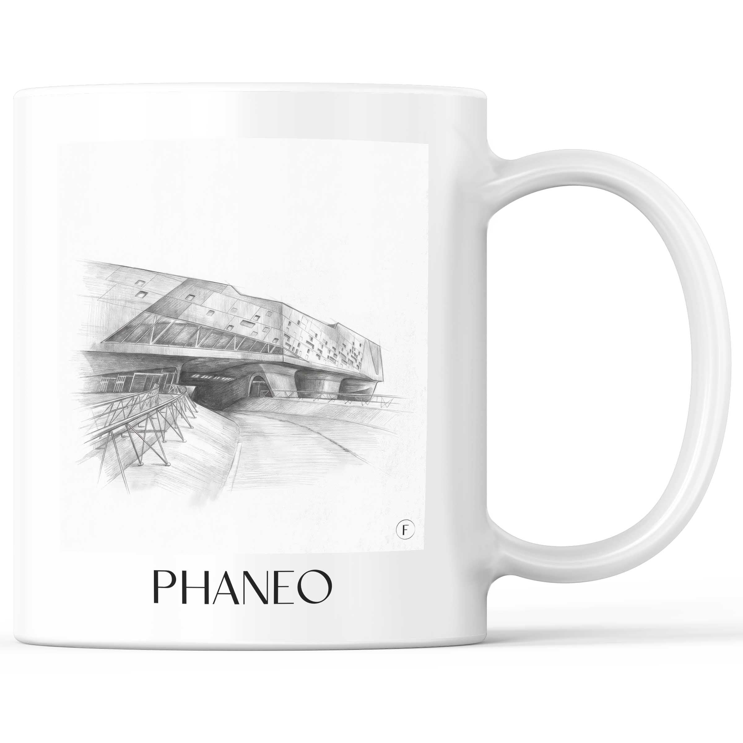 Phaneo Kaffeebecher - Wolfsburg - Deutschland Becher - Kaffeetasse im Zeichnung Stil