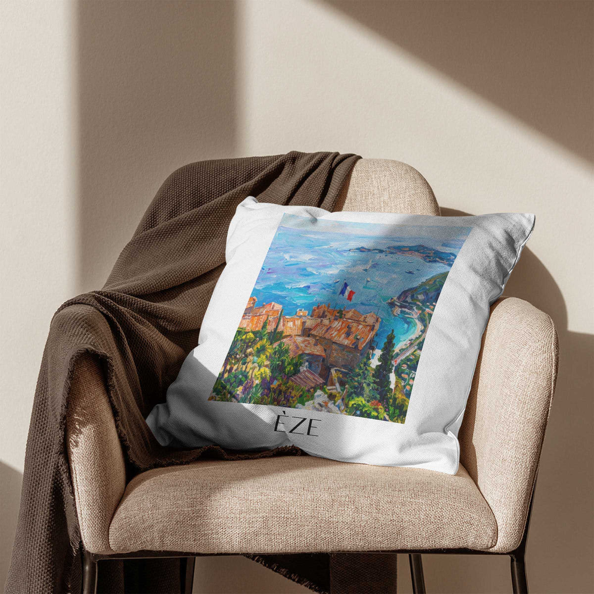 èze-frankreich-frankreich-kissenbezug-oil-painting-oelgemaelde