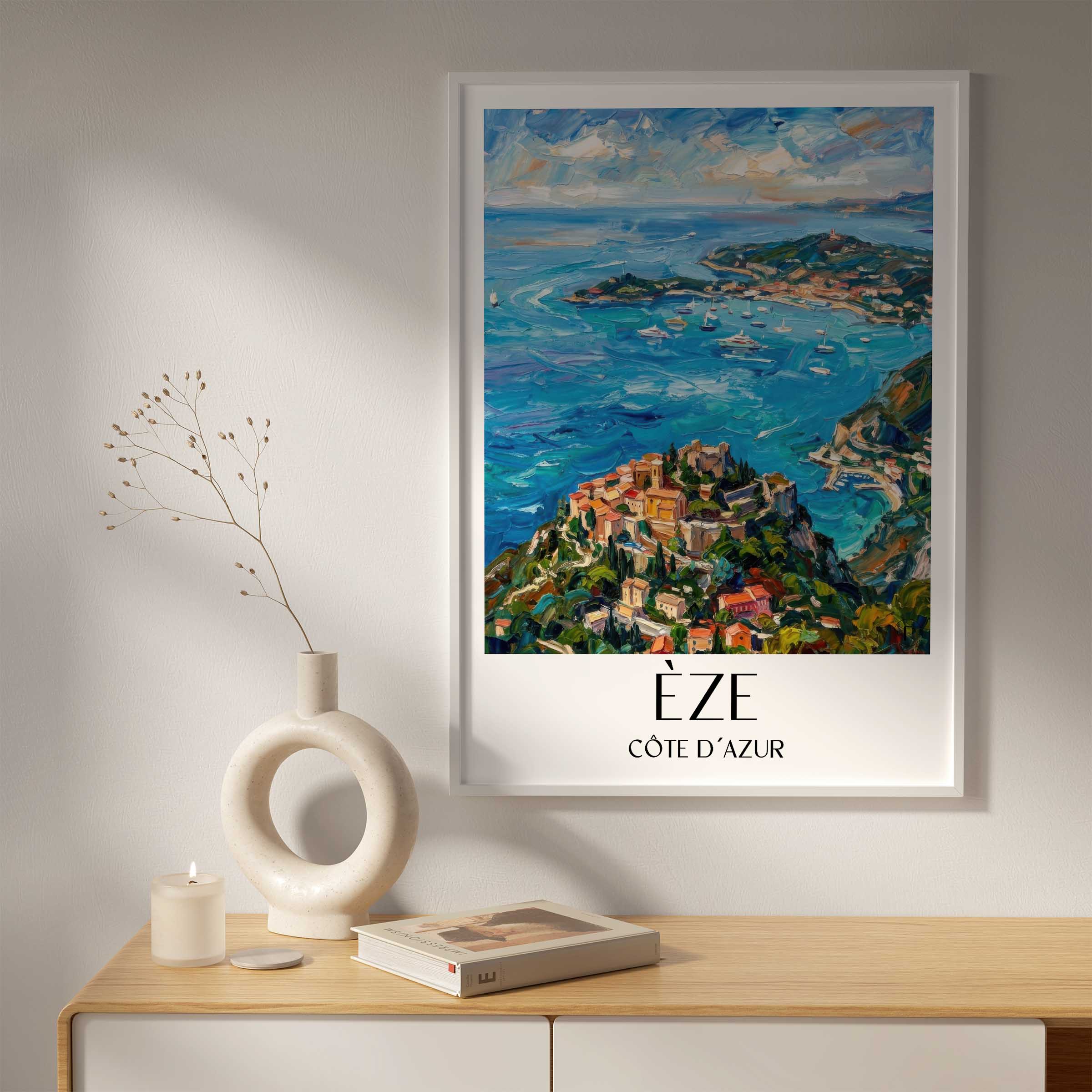 èze--côte-d´azur-frankreich-poster-oil-painting-oelgemaelde