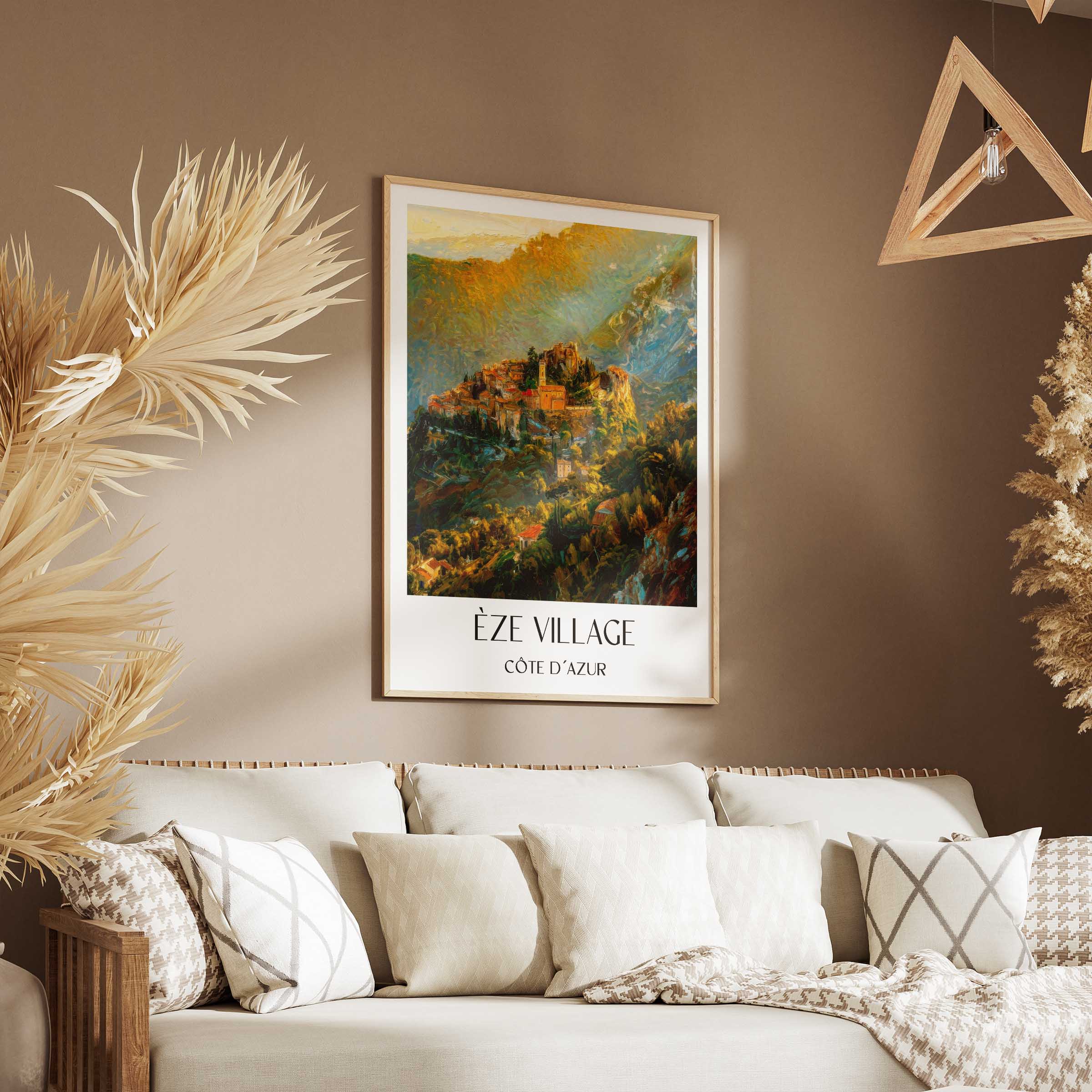 èze-village-côte-d´azur-frankreich-poster-oil-painting-oelgemaelde