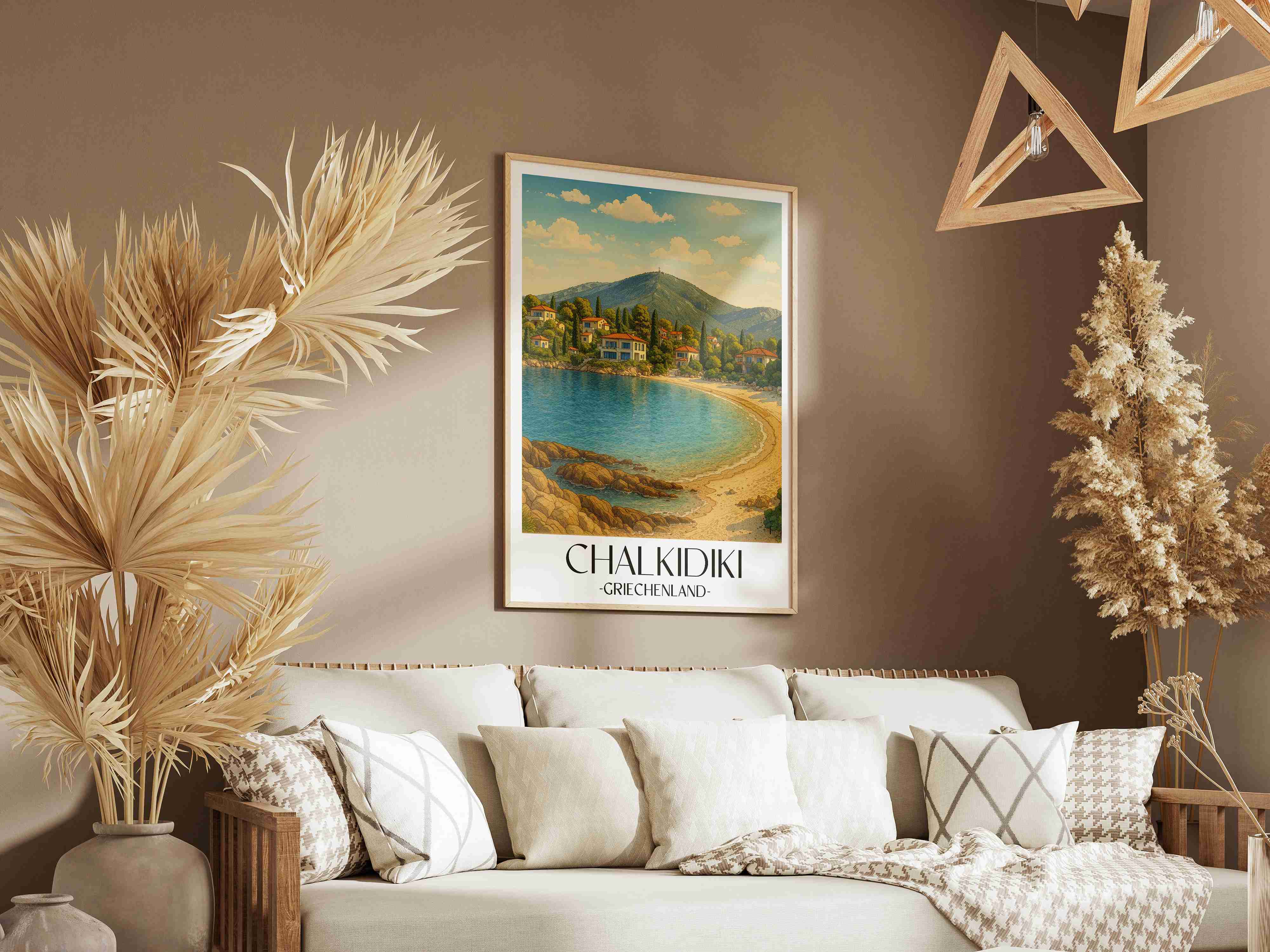 chalkidiki-griechenland-poster-aquarell
