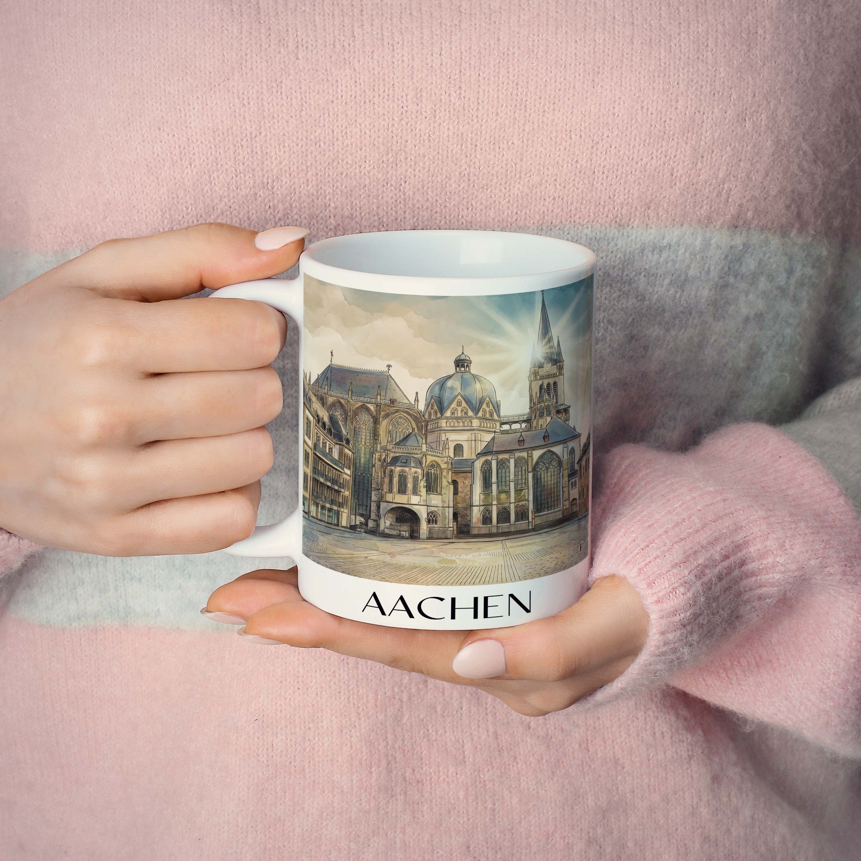 aachen-deutschland-kaffeebecher-aquarell
