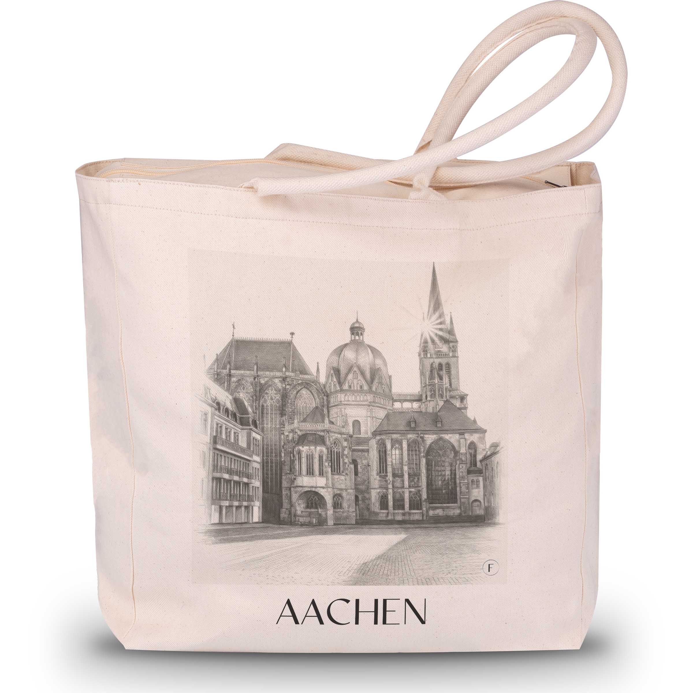 aachen-deutschland-einkaufstasche-bleistift-zeichnung-drawing
