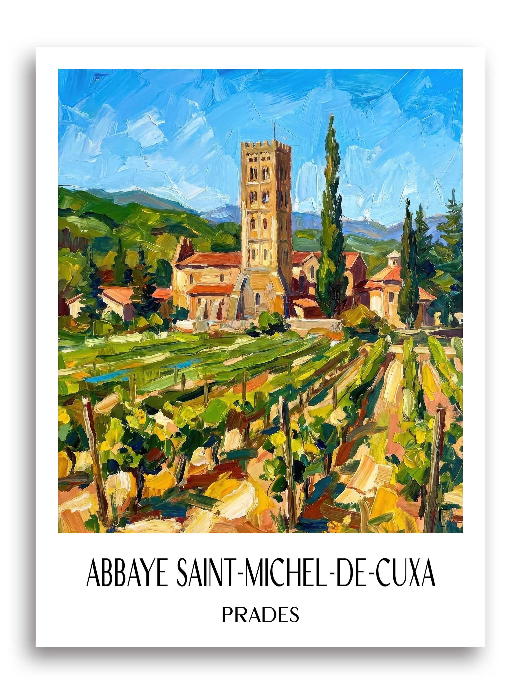 abbaye-saint-michel-de-cuxa-prades-frankreich-poster-oil-painting-oelgemaelde