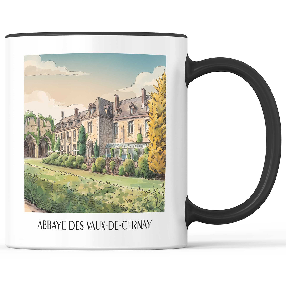 abbaye-des-vaux-de-cernay-cernay-la-ville-frankreich-kaffeebecher-aquarell