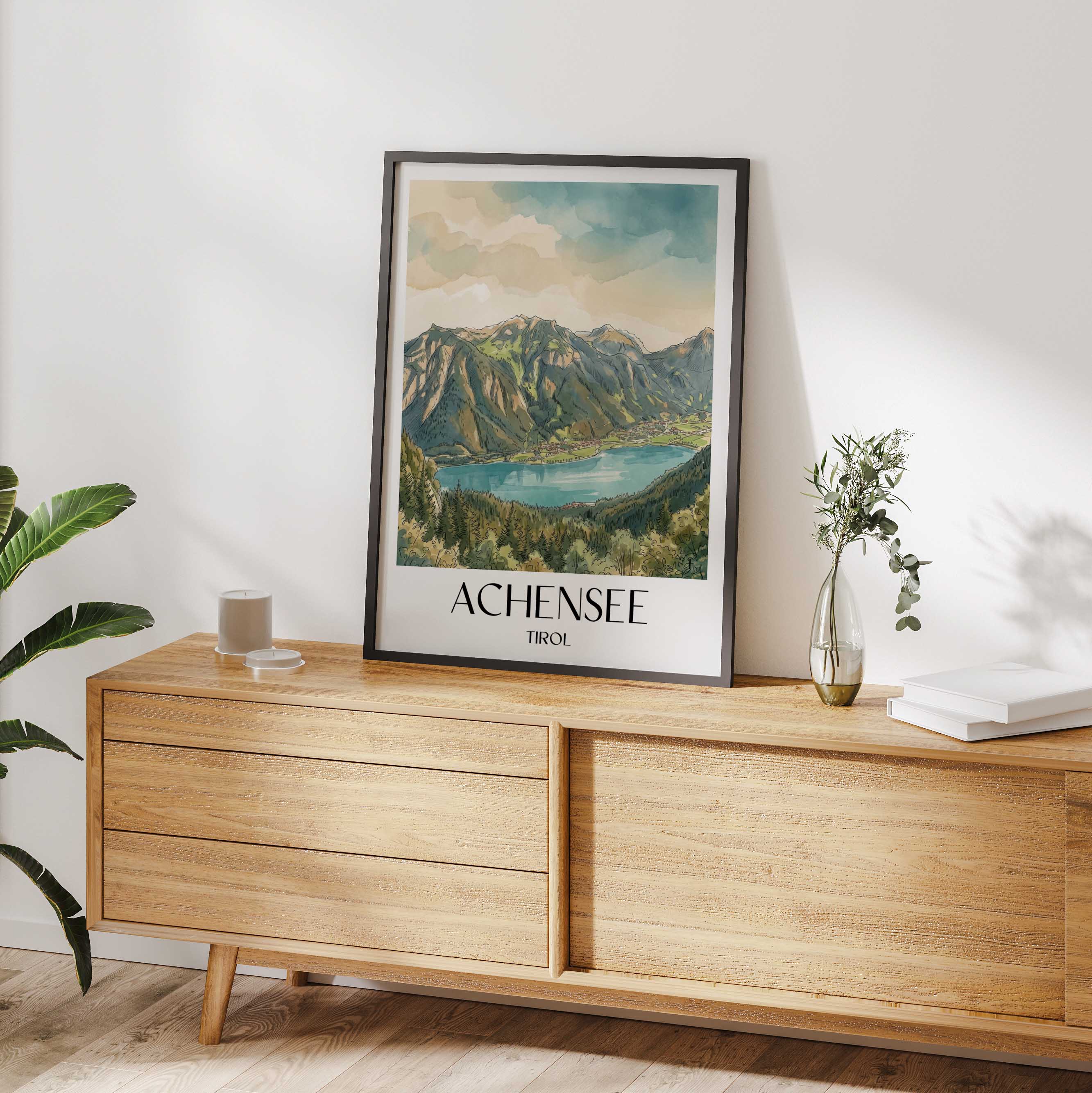 achensee--tirol-österreich-poster-aquarell