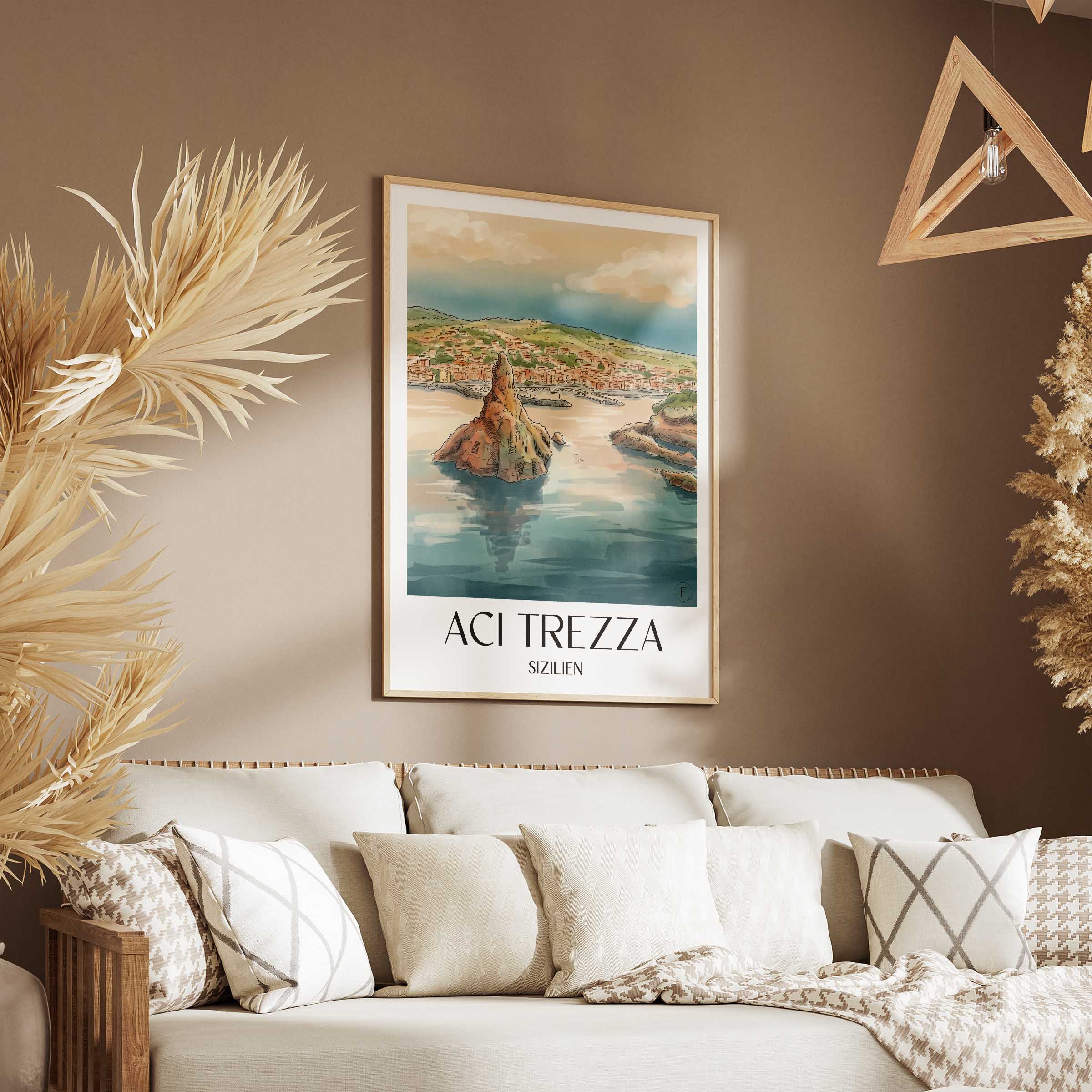 aci-trezza-sizilien-italien-poster-aquarell
