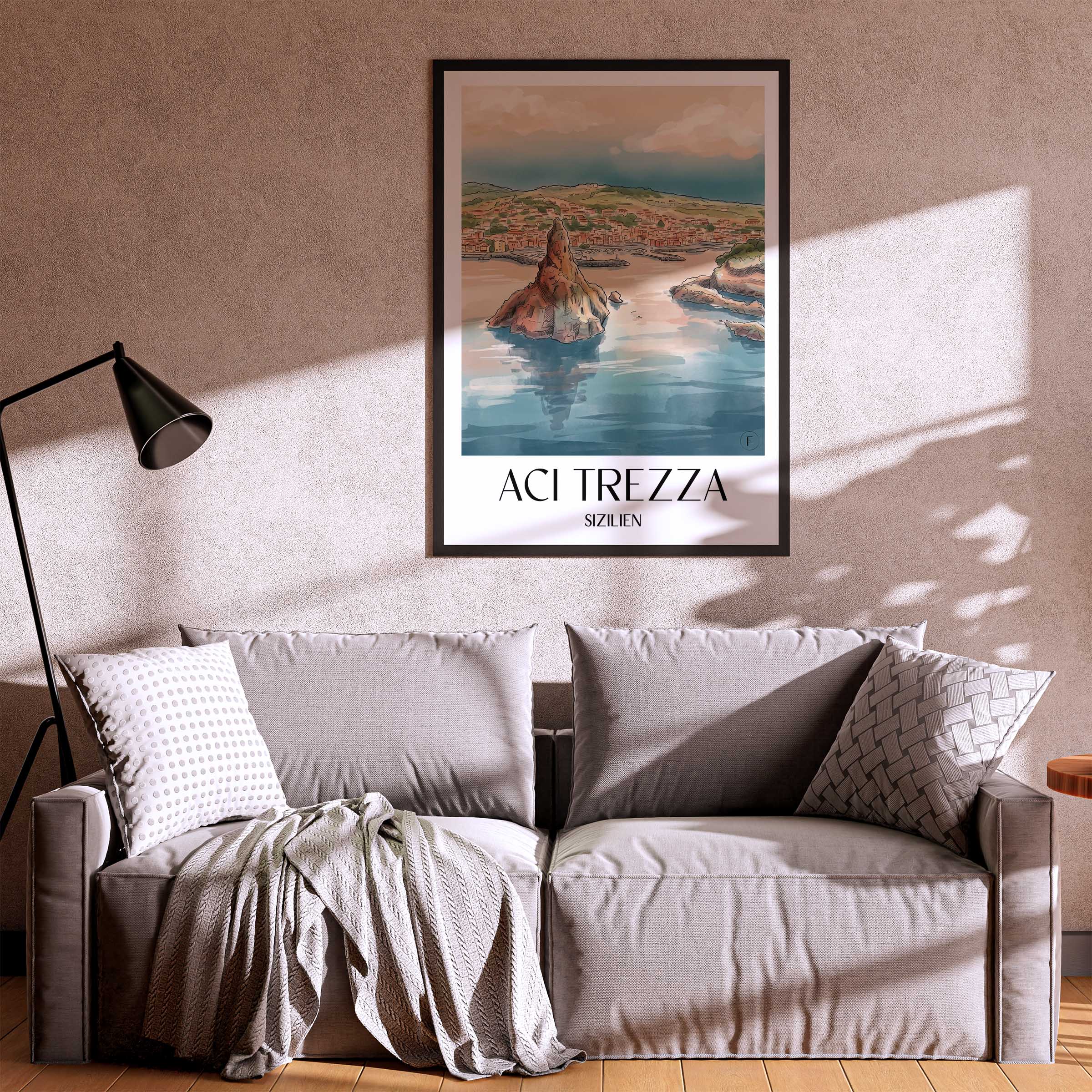 aci-trezza-sizilien-italien-poster-aquarell