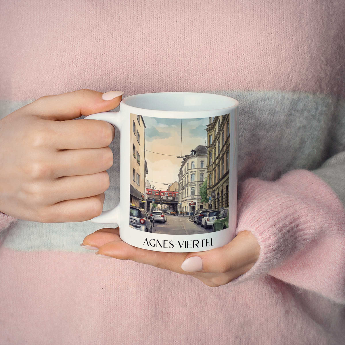 agnes-viertel-köln-deutschland-kaffeebecher-aquarell