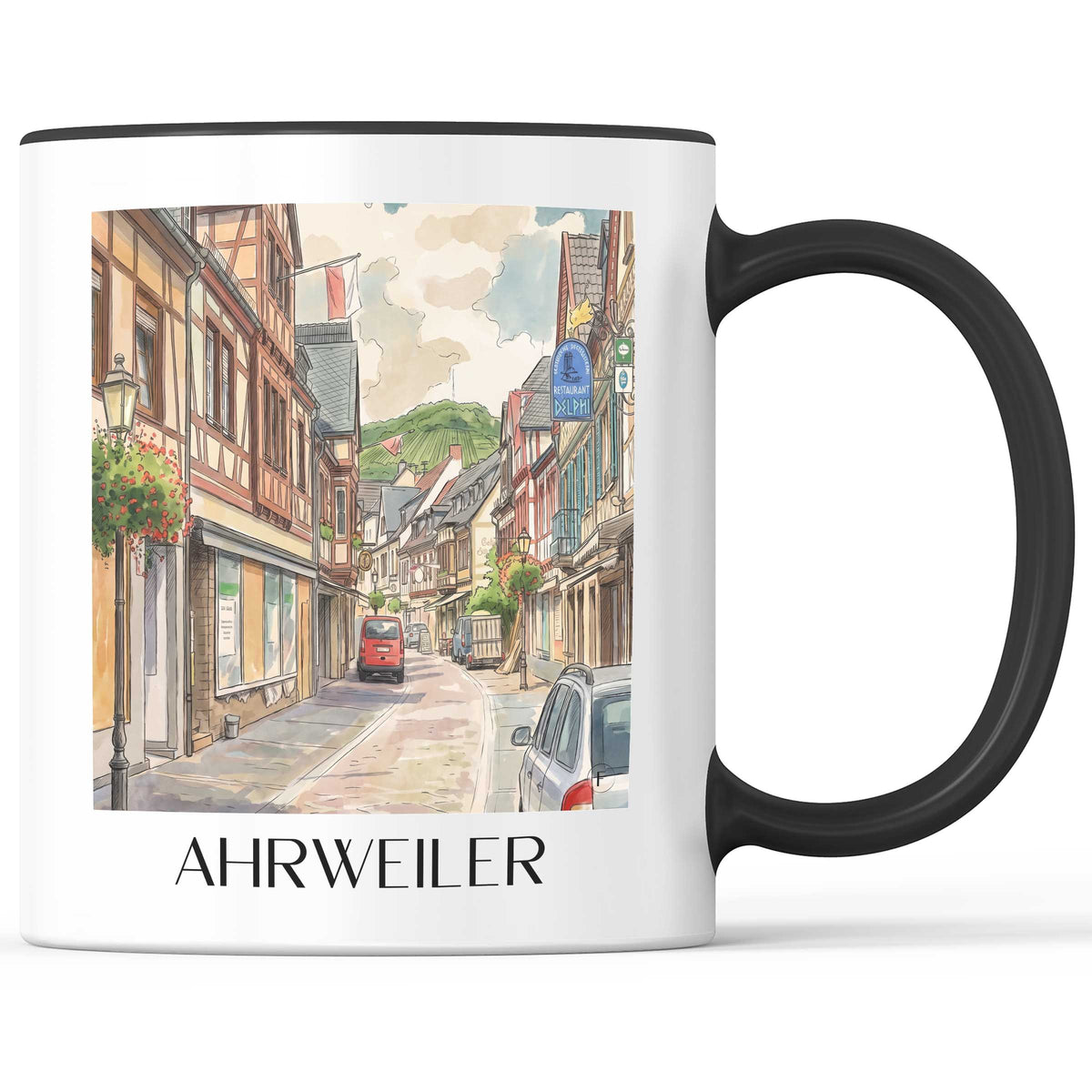 ahrweiler-ahrtal-deutschland-kaffeebecher-aquarell