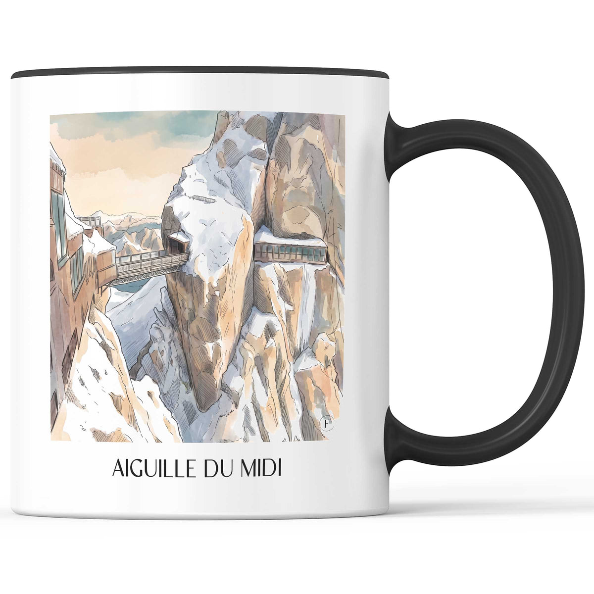 aiguille-du-midi-chamonix-frankreich-kaffeebecher-aquarell