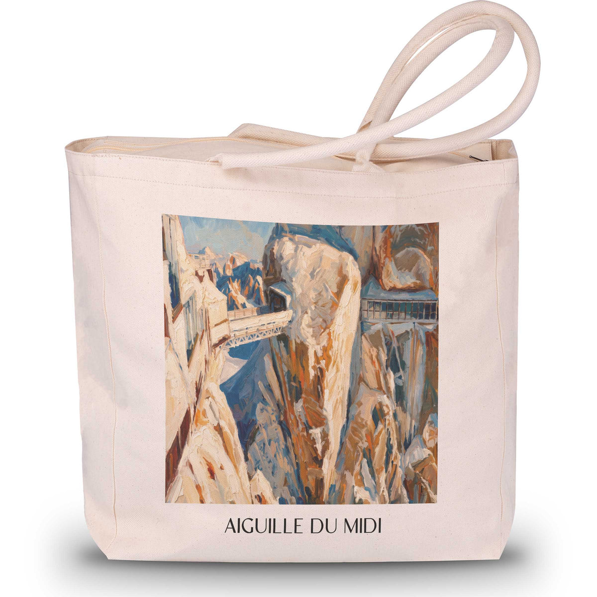 aiguille-du-midi-chamonix-frankreich-einkaufstasche-oil-painting-oelgemaelde