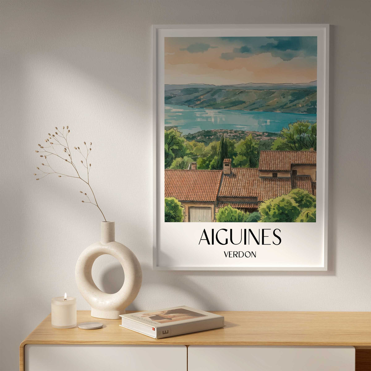 aiguines-verdon-frankreich-poster-aquarell