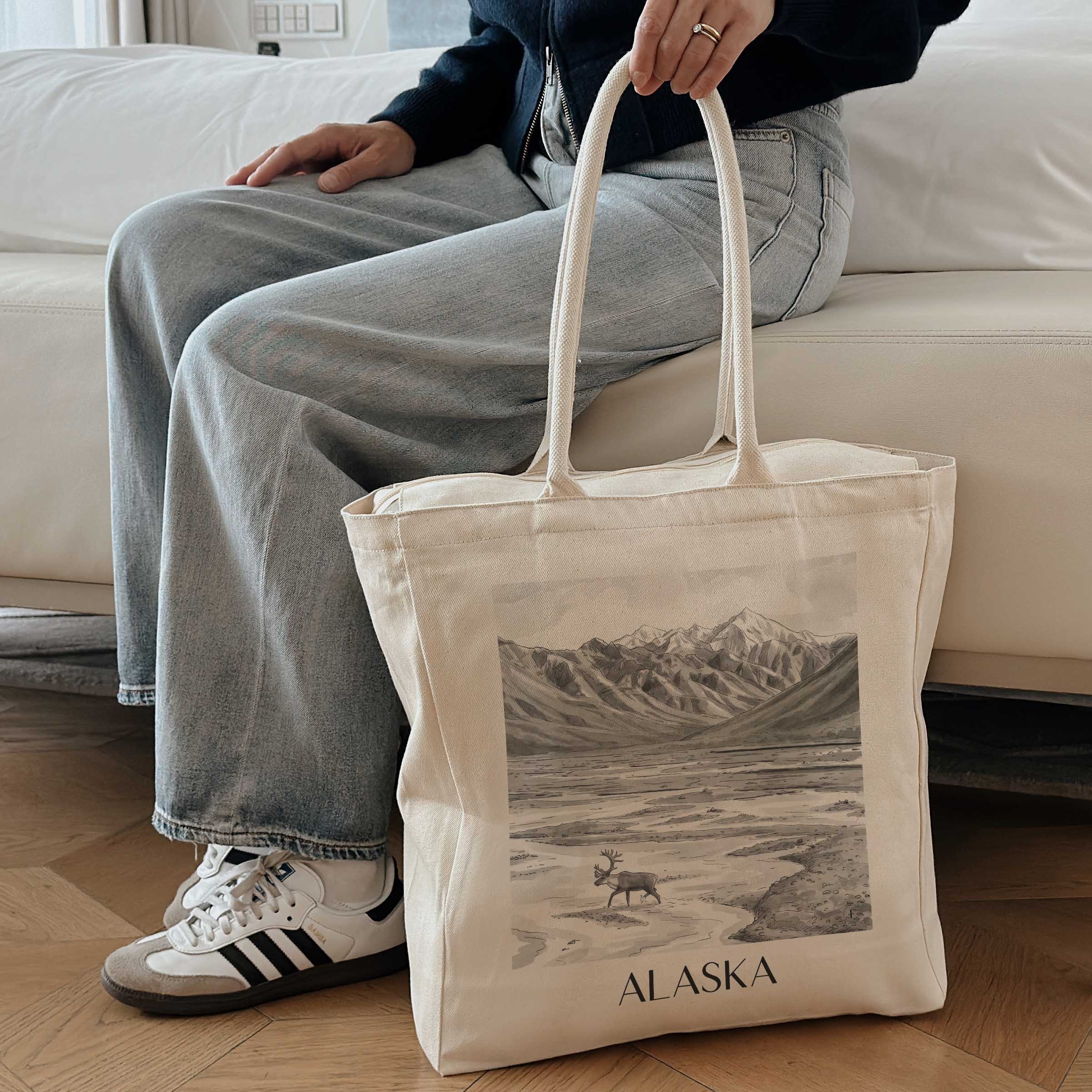 alaska-vereinigte-staaten-von-amerika-einkaufstasche-aquarell-schwarz-weiss
