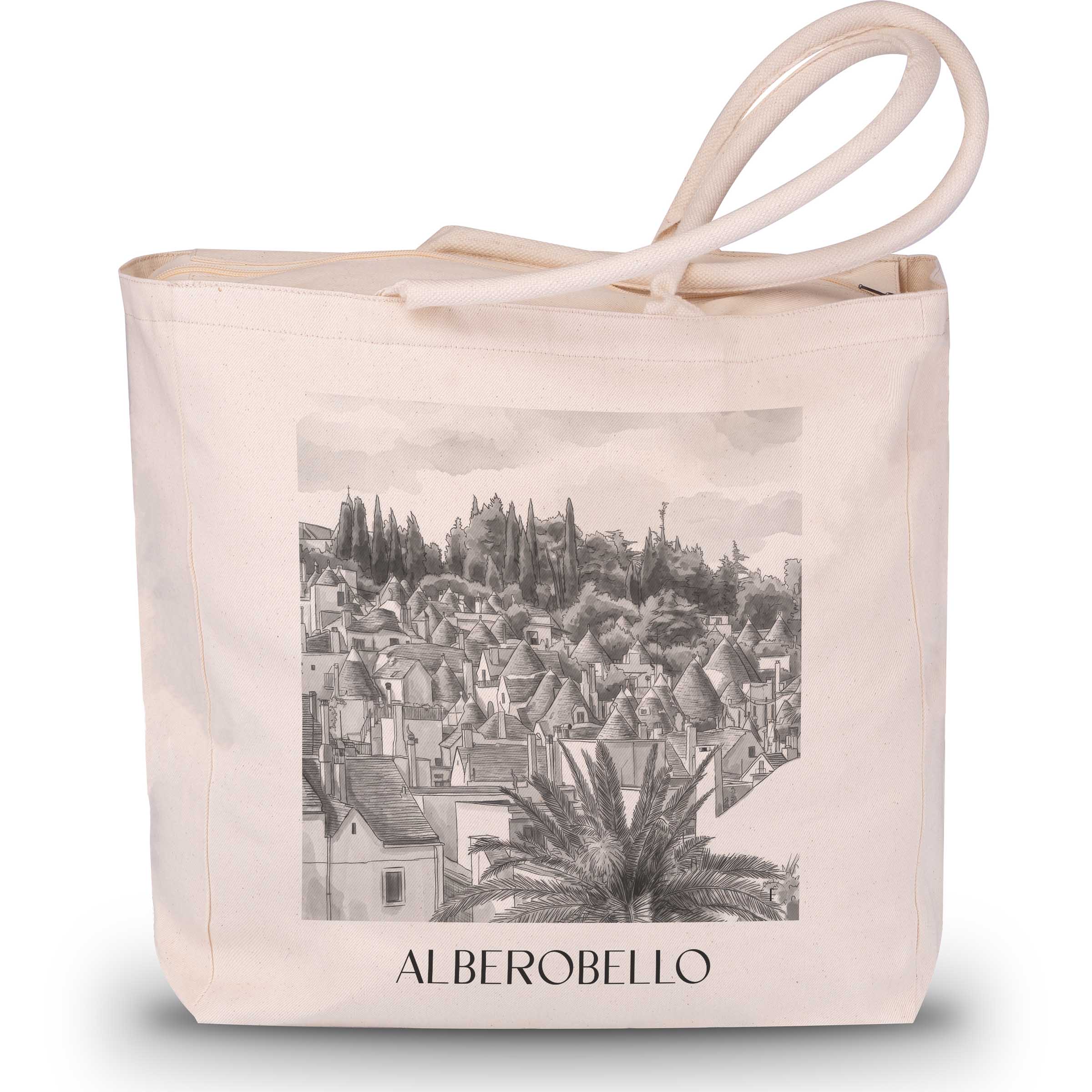 alberobello-italien-einkaufstasche-aquarell-schwarz-weiss