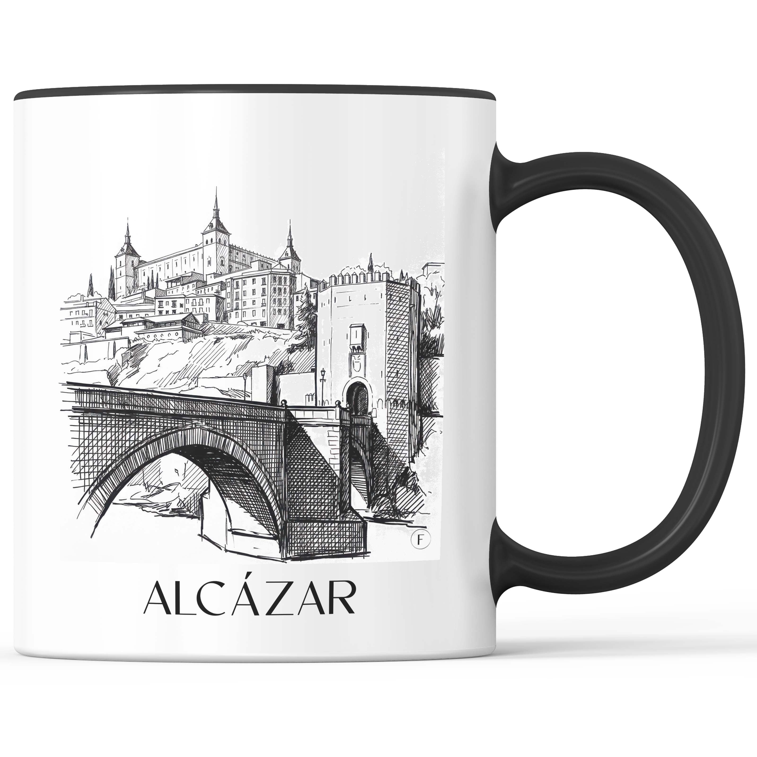 alcázar--toledo-spanien-kaffeebecher-skizze