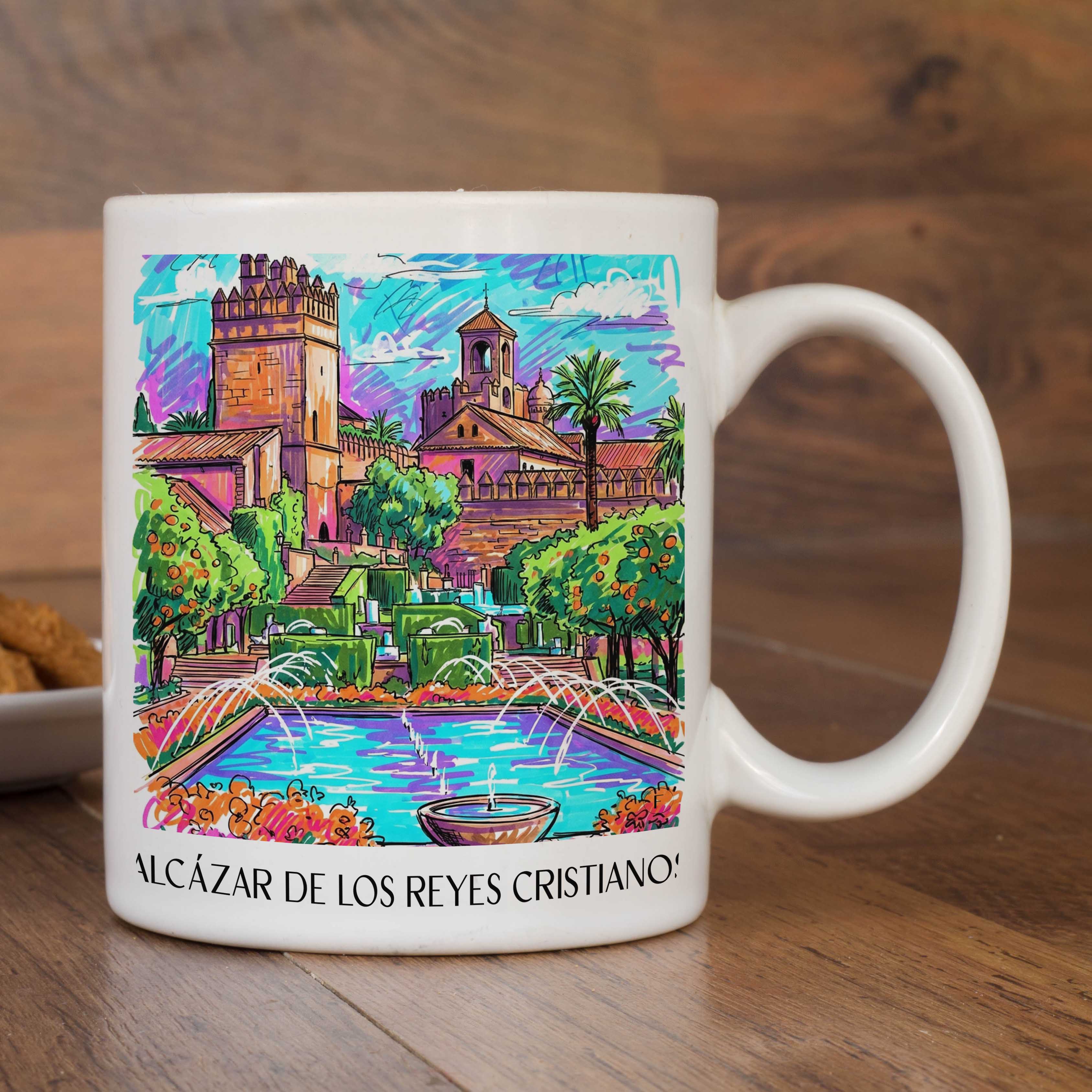 alcázar-de-los-reyes-cristianos-córdoba-spanien-kaffeebecher-graffiti