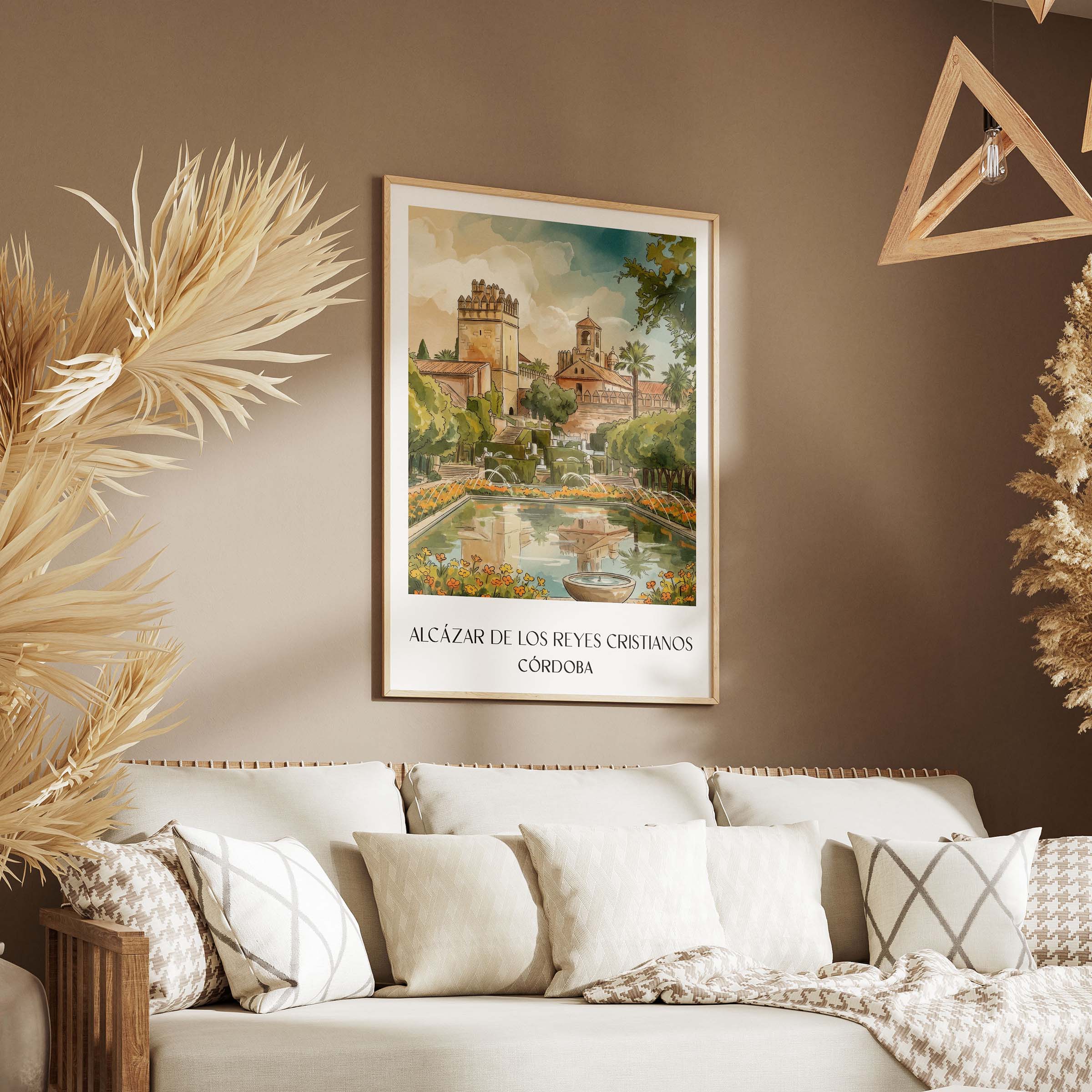 alcázar-de-los-reyes-cristianos-córdoba-spanien-poster-aquarell